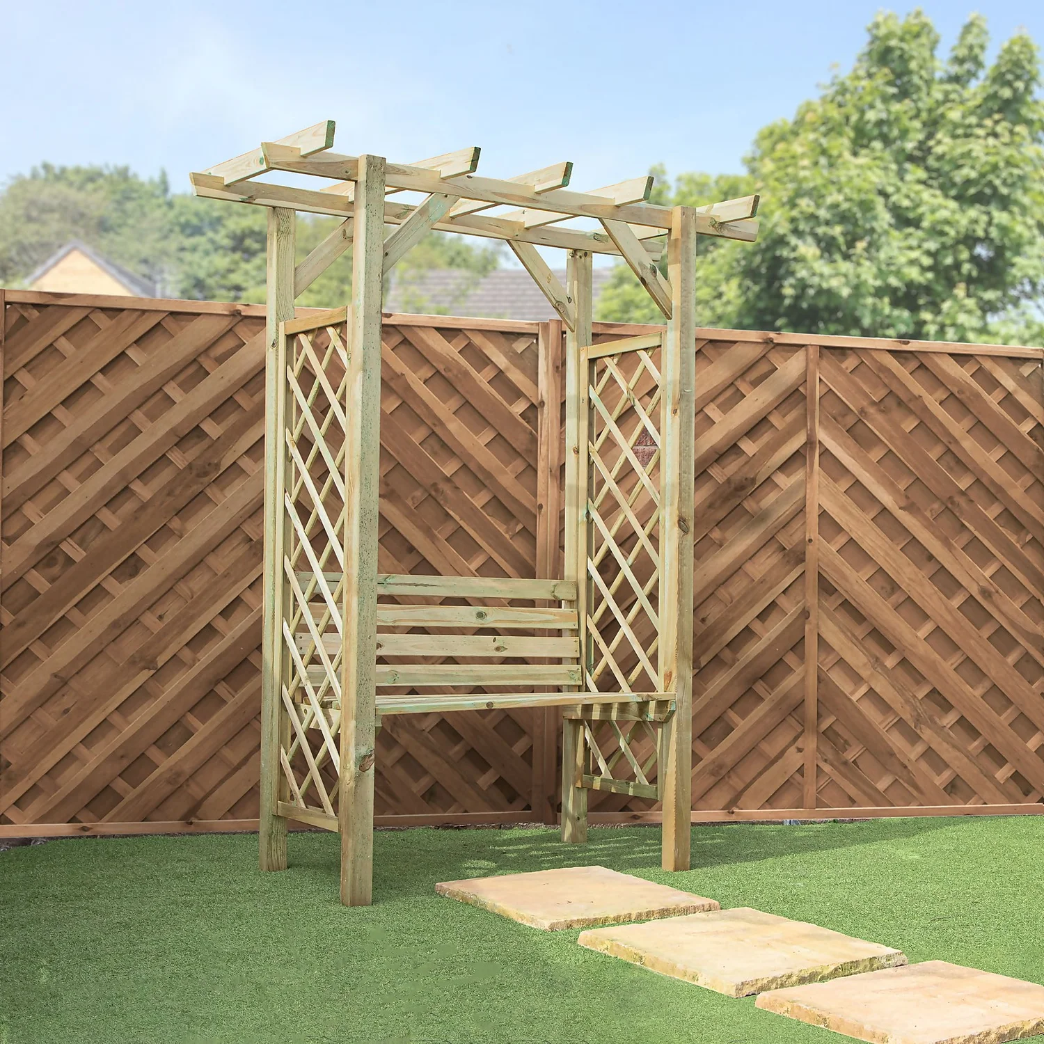 Mercia Pergola Seated Arbour - Image 4