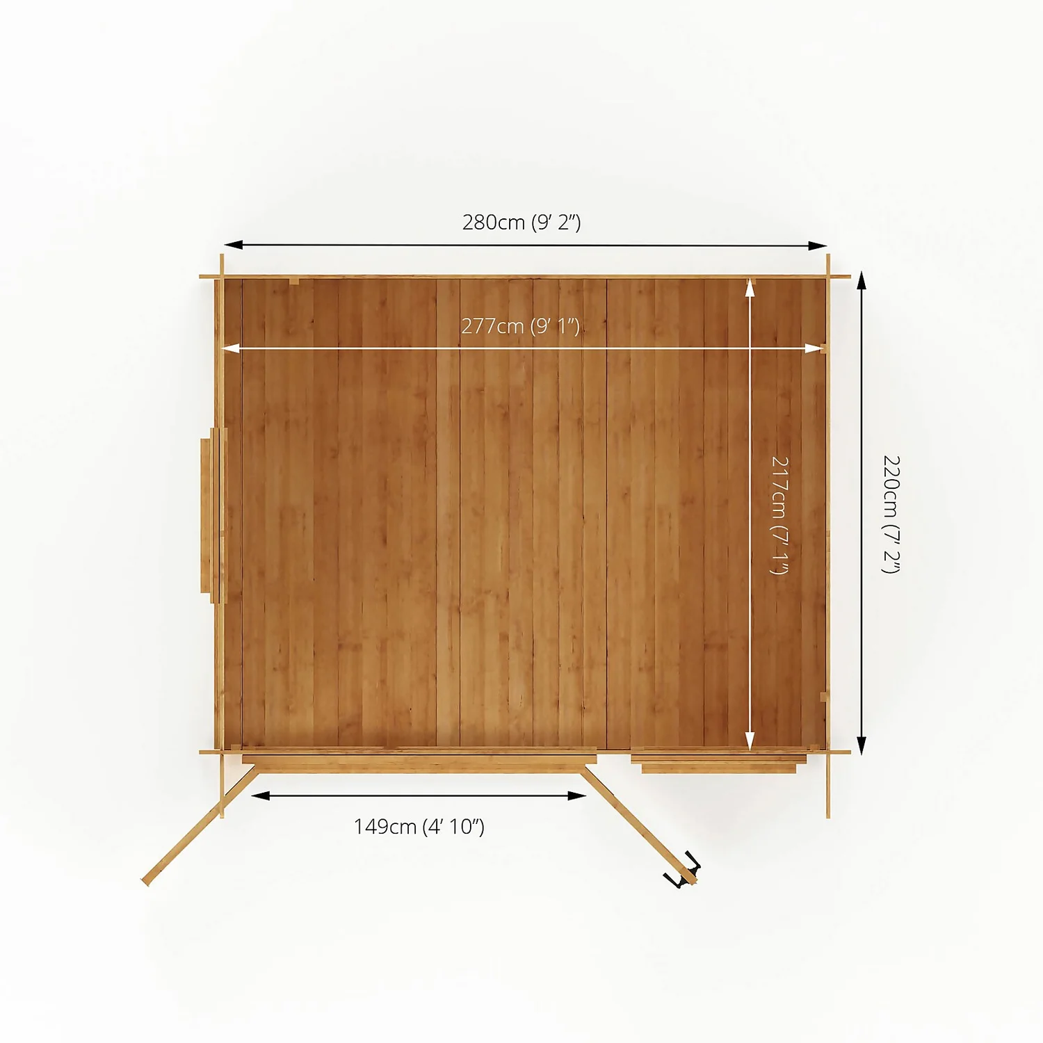 Mercia 3 X 2.4m 19mm Log Cabin (Installed) - Image 10