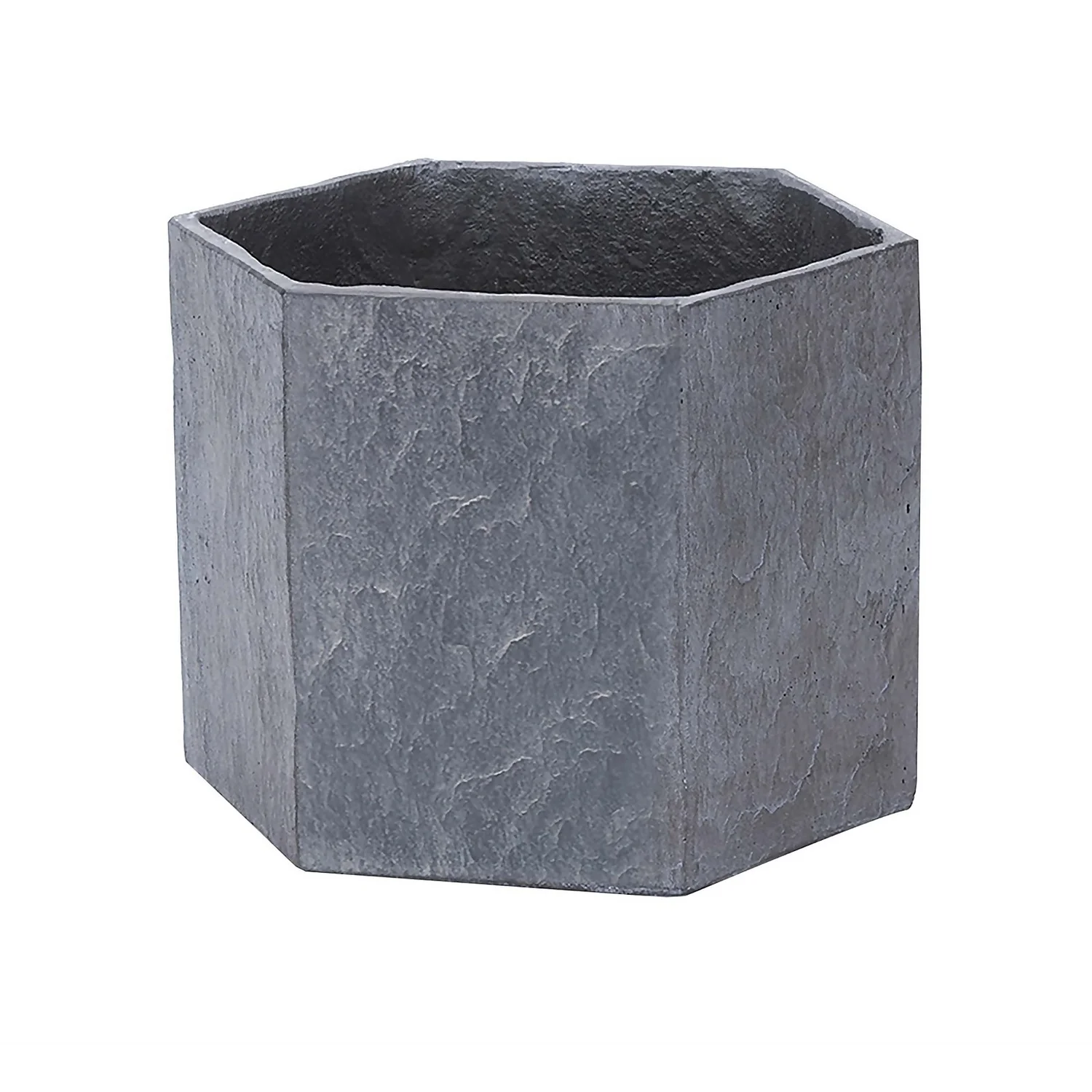 Slate Hexagon Planter - 28cm