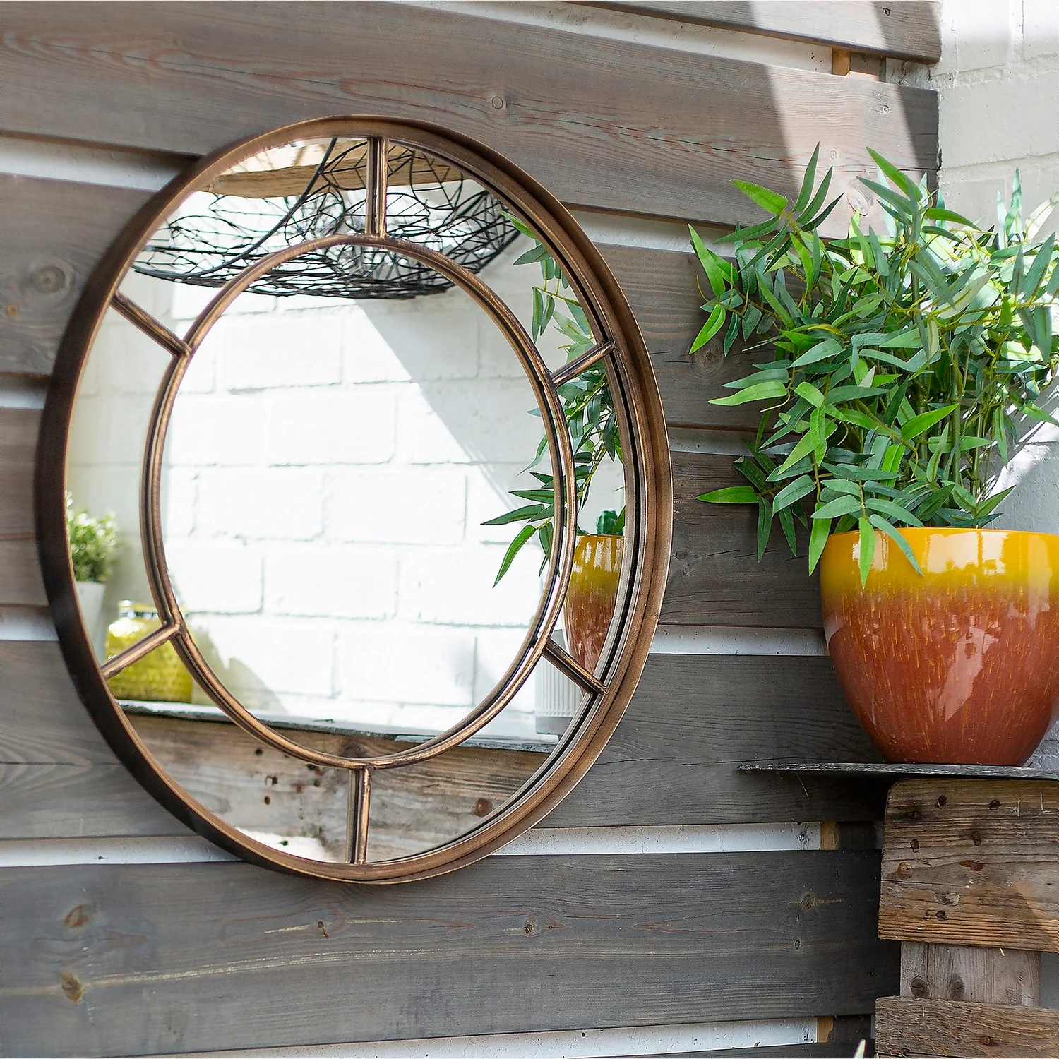 Valencia Outdoor Garden Mirror - 60cm - Image 2