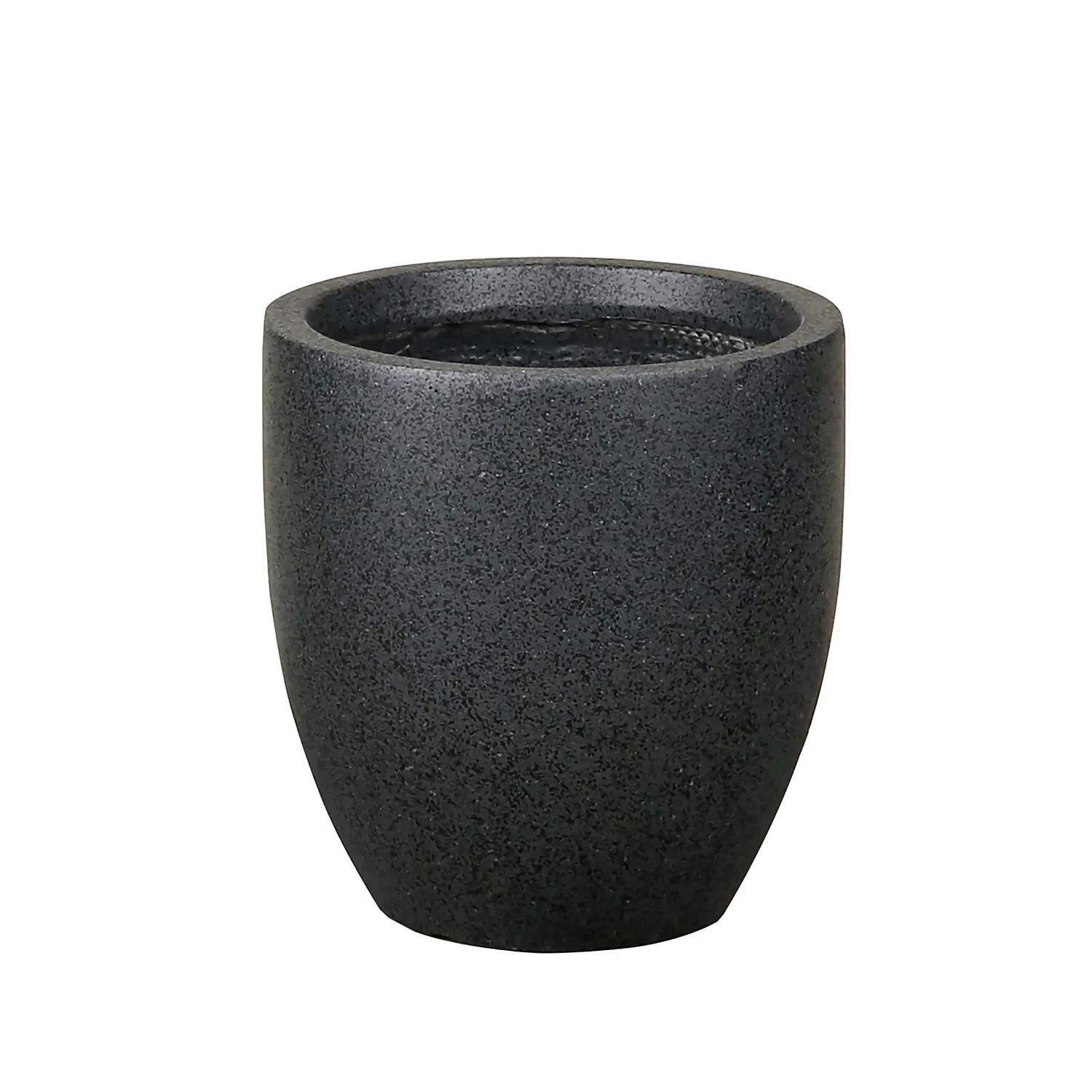 Sierra Black Egg Garden Pot - 25cm