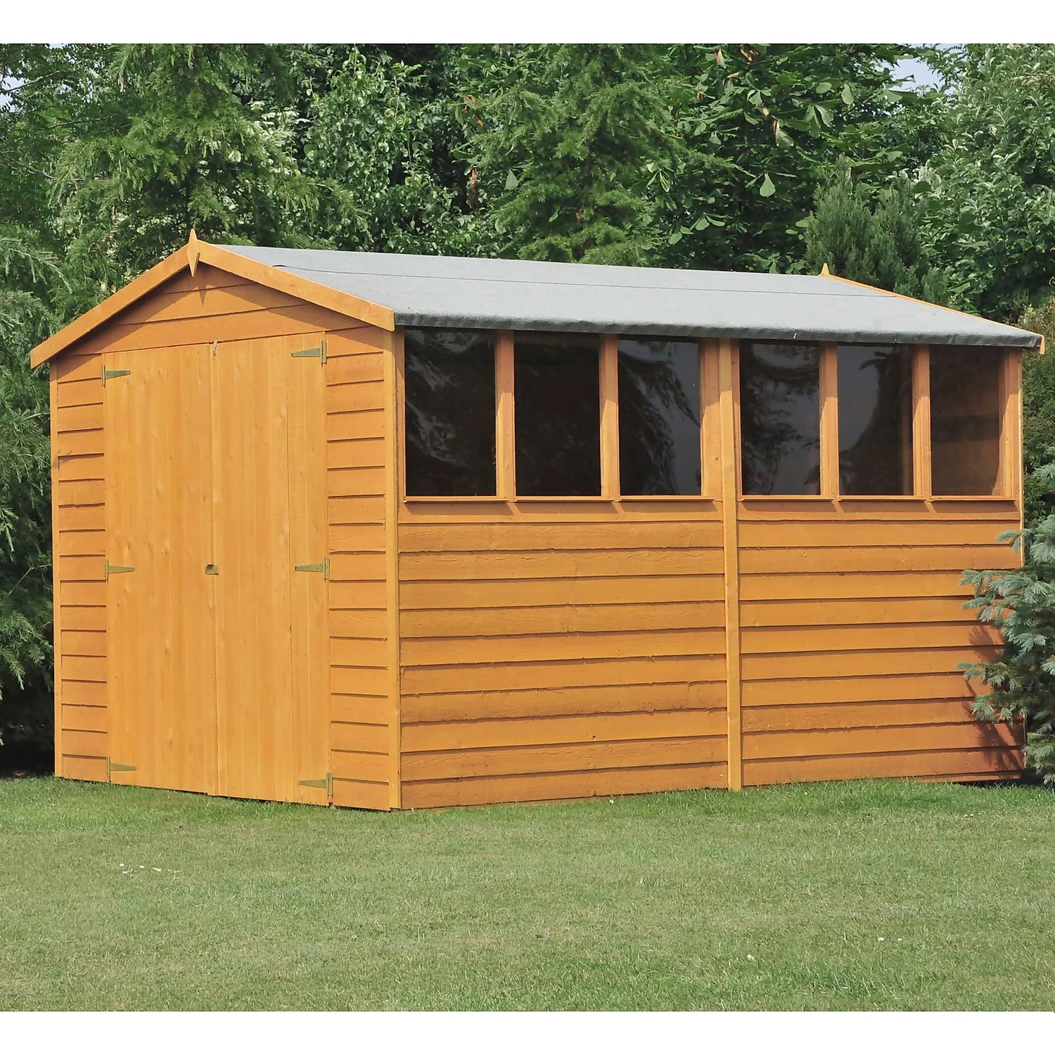 Shire 12 X 8ft Shed Overlap Double Door - Image 2