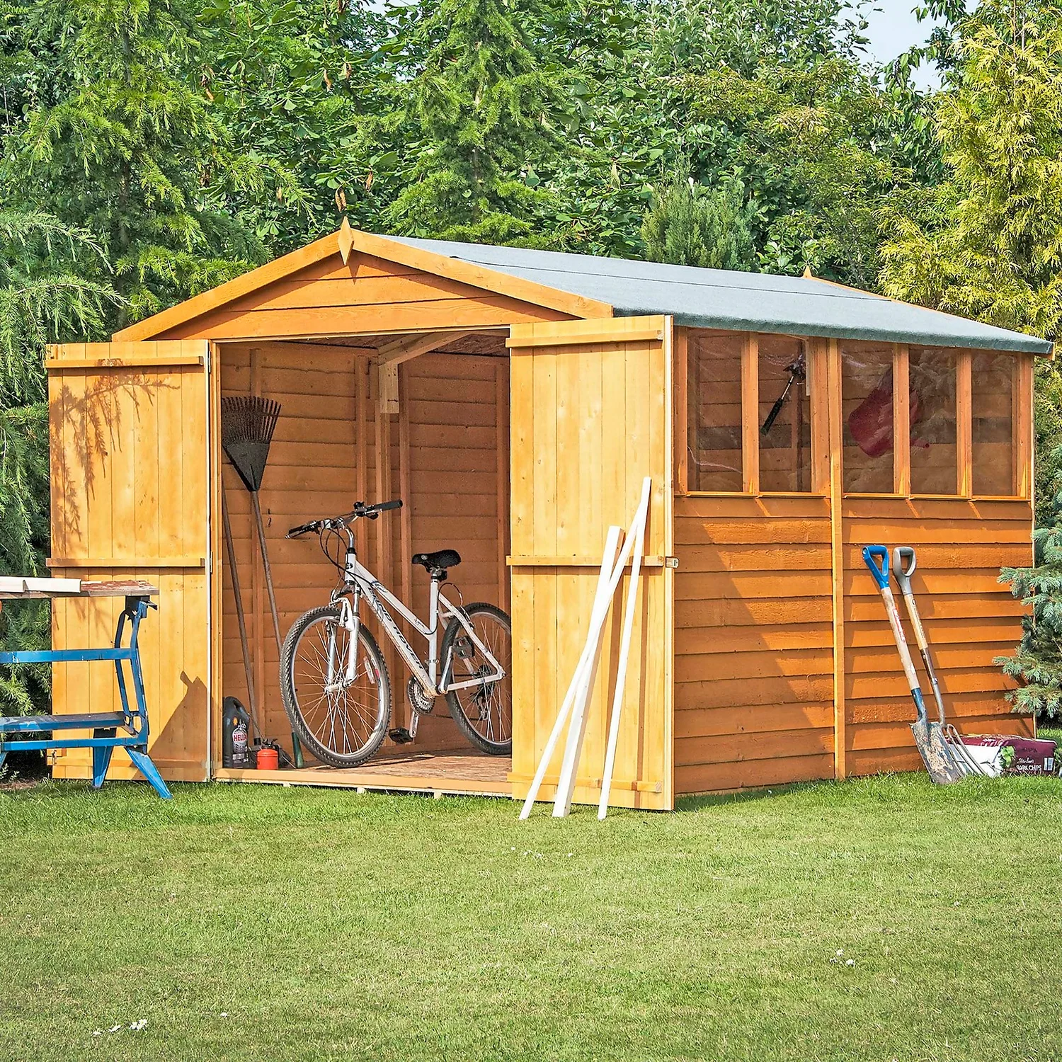 Shire 12 X 8ft Shed Overlap Double Door - Image 4