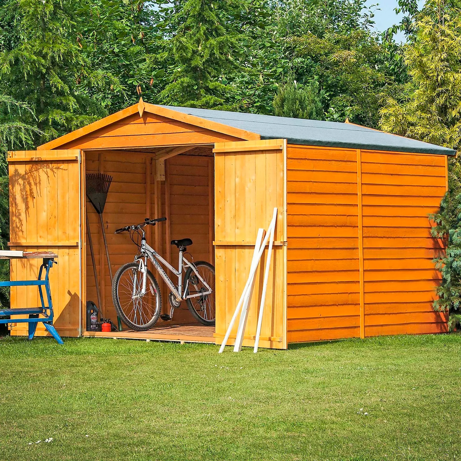 Shire 12 X 8ft Shed Overlap Double Door - No Windows - Image 4