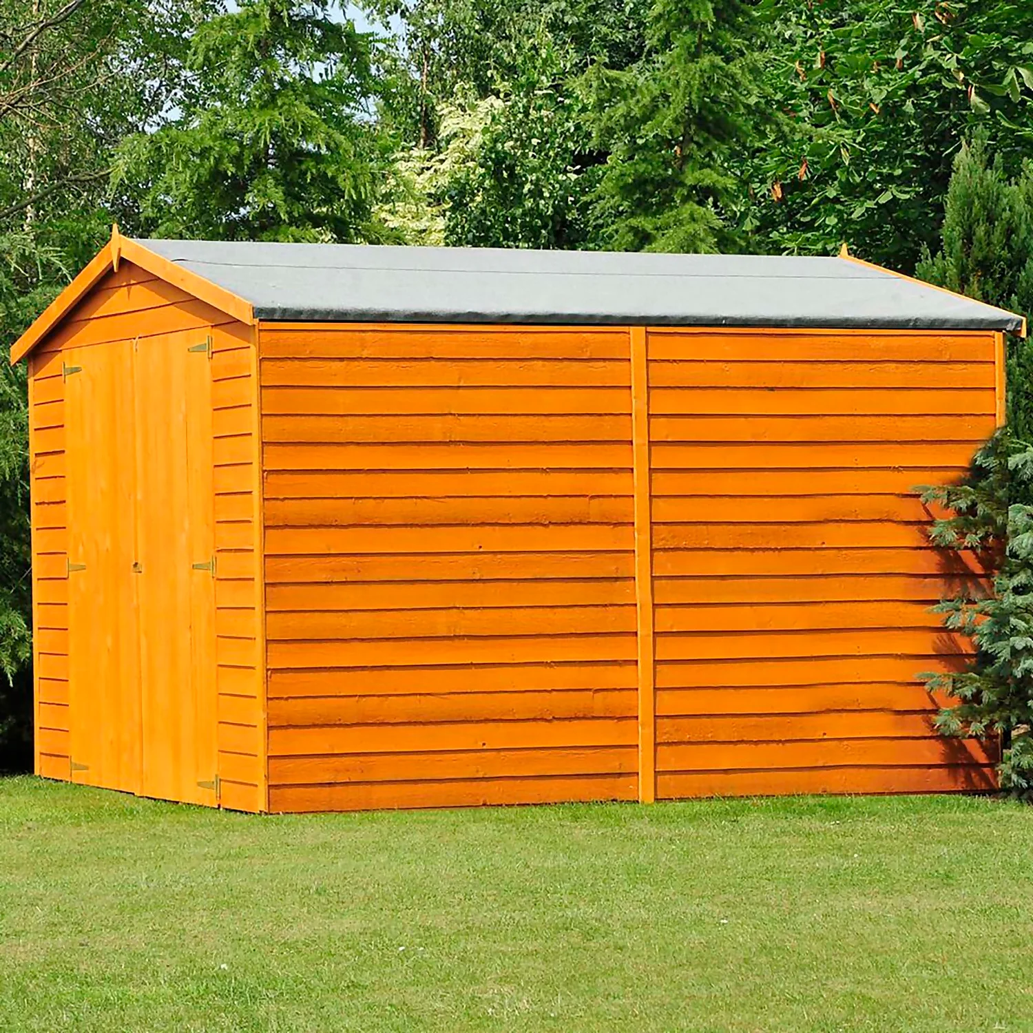 Shire 12 X 8ft Shed Overlap Double Door - No Windows - Image 2