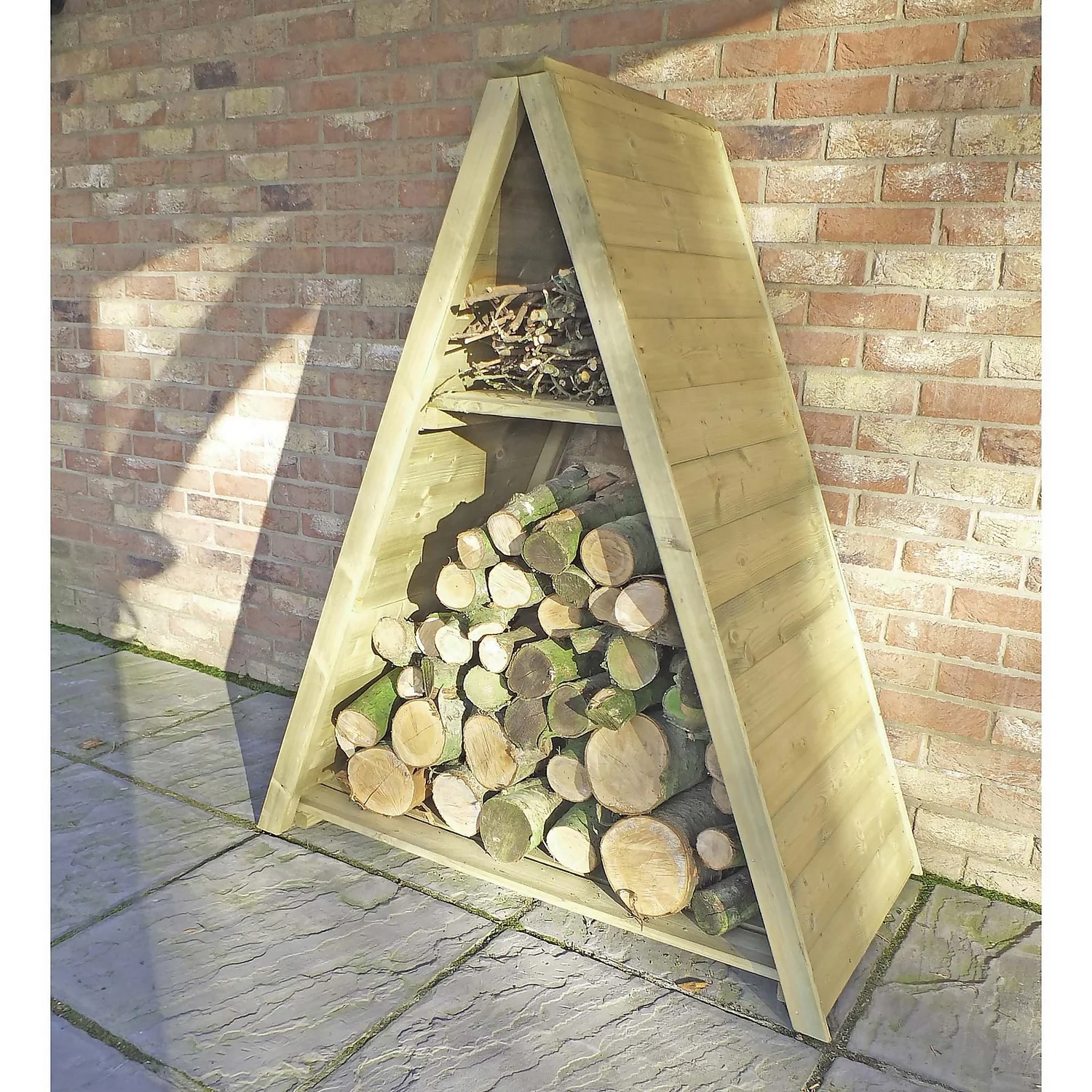 Shire Large Triangular Log Store Tongue And Groove - Image 2