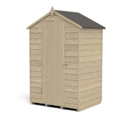 Forest 4 X 3ft Overlap Pressure Treated Apex Shed - No Window