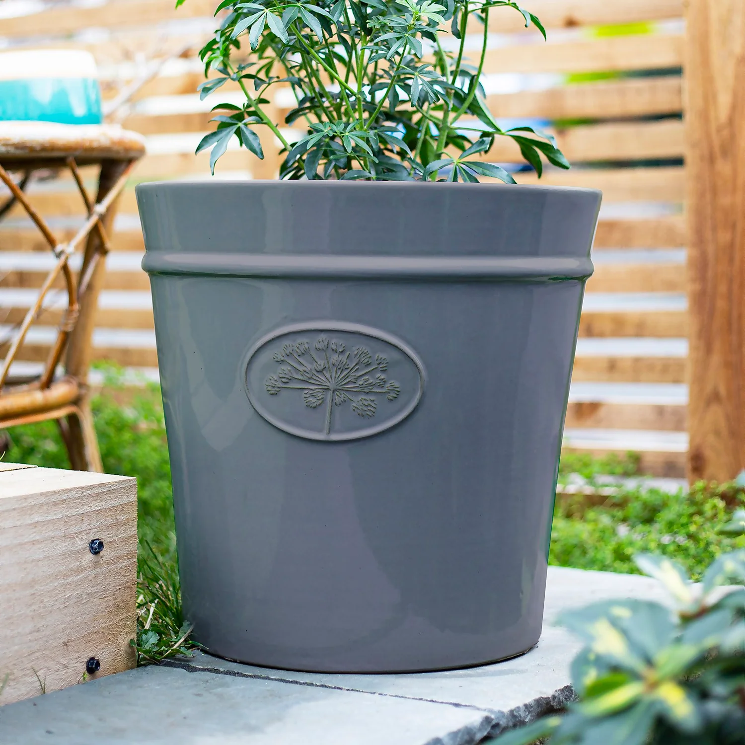 Country Living Heritage Denim Cone Pot - 41cm - Image 5