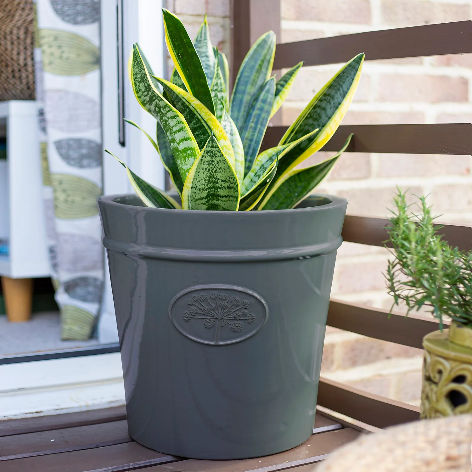 Country Living Heritage Denim Cone Pot - 33cm - Image 4