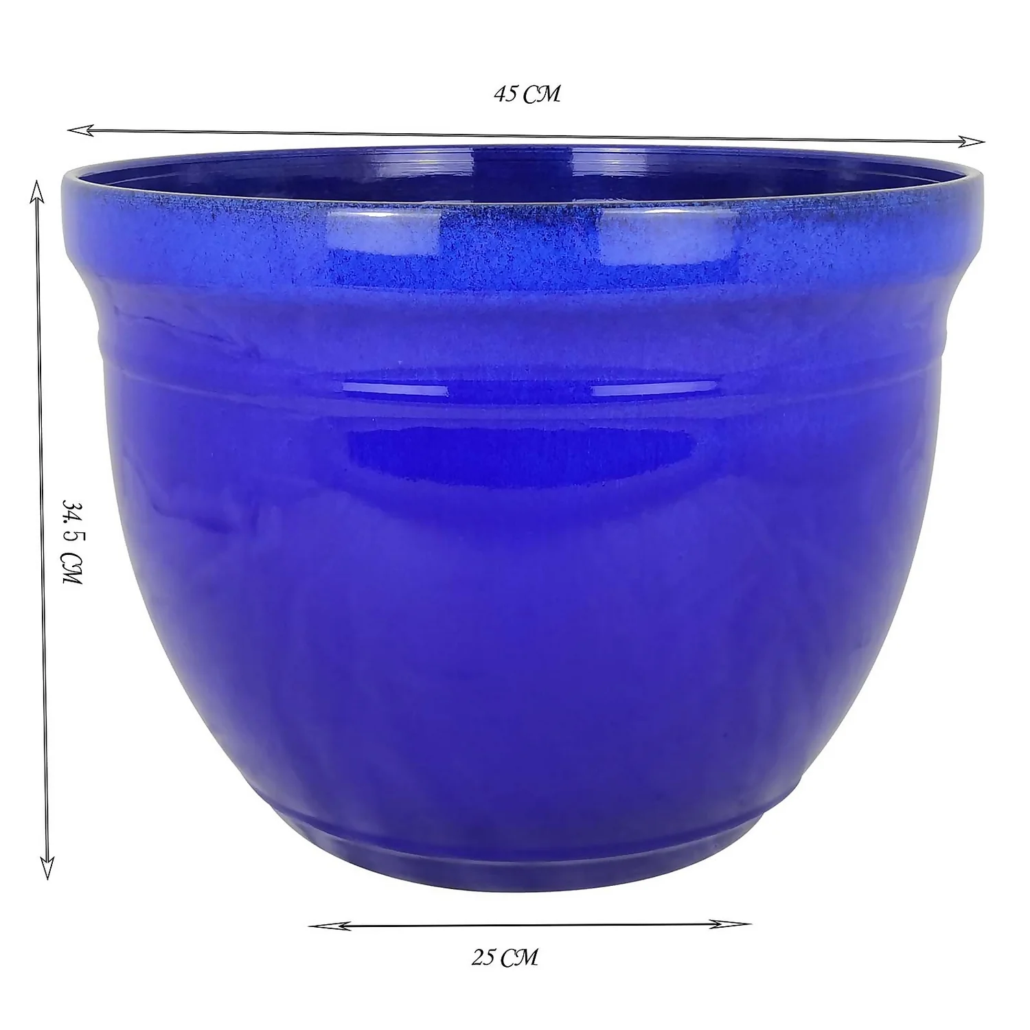 Maddison Royal Blue Planter - 45cm - Image 2
