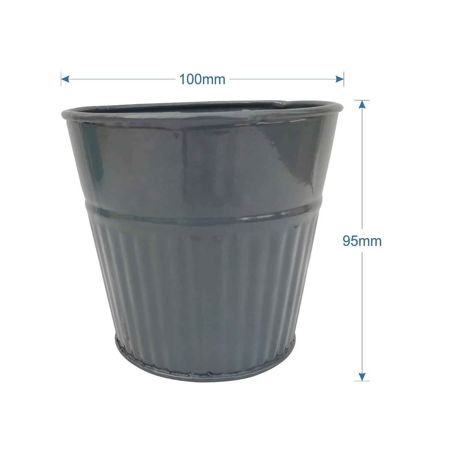 Ribbed Planter (3 Colour Mix) - 10cm - Image 8