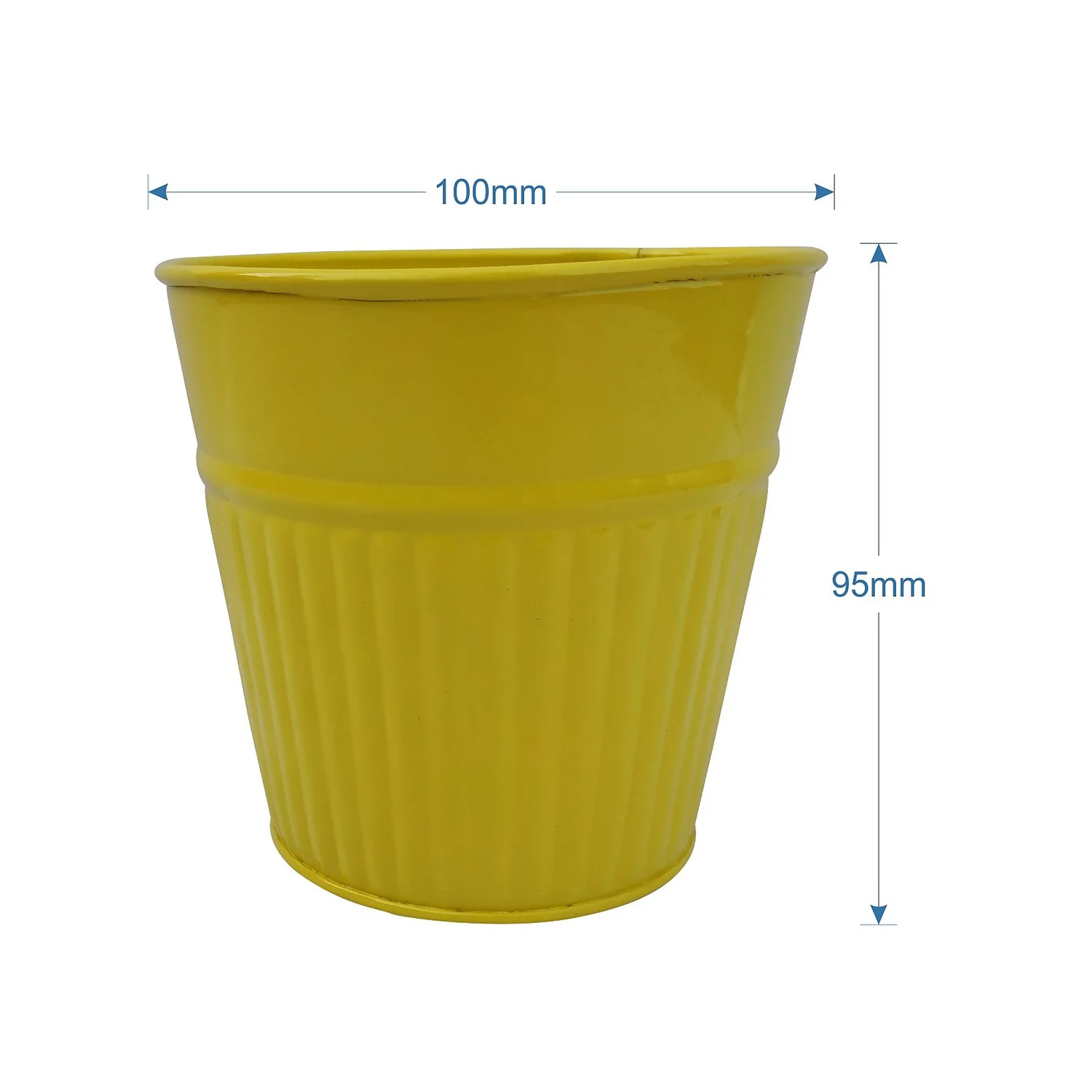 Ribbed Planter (3 Colour Mix) - 10cm - Image 6