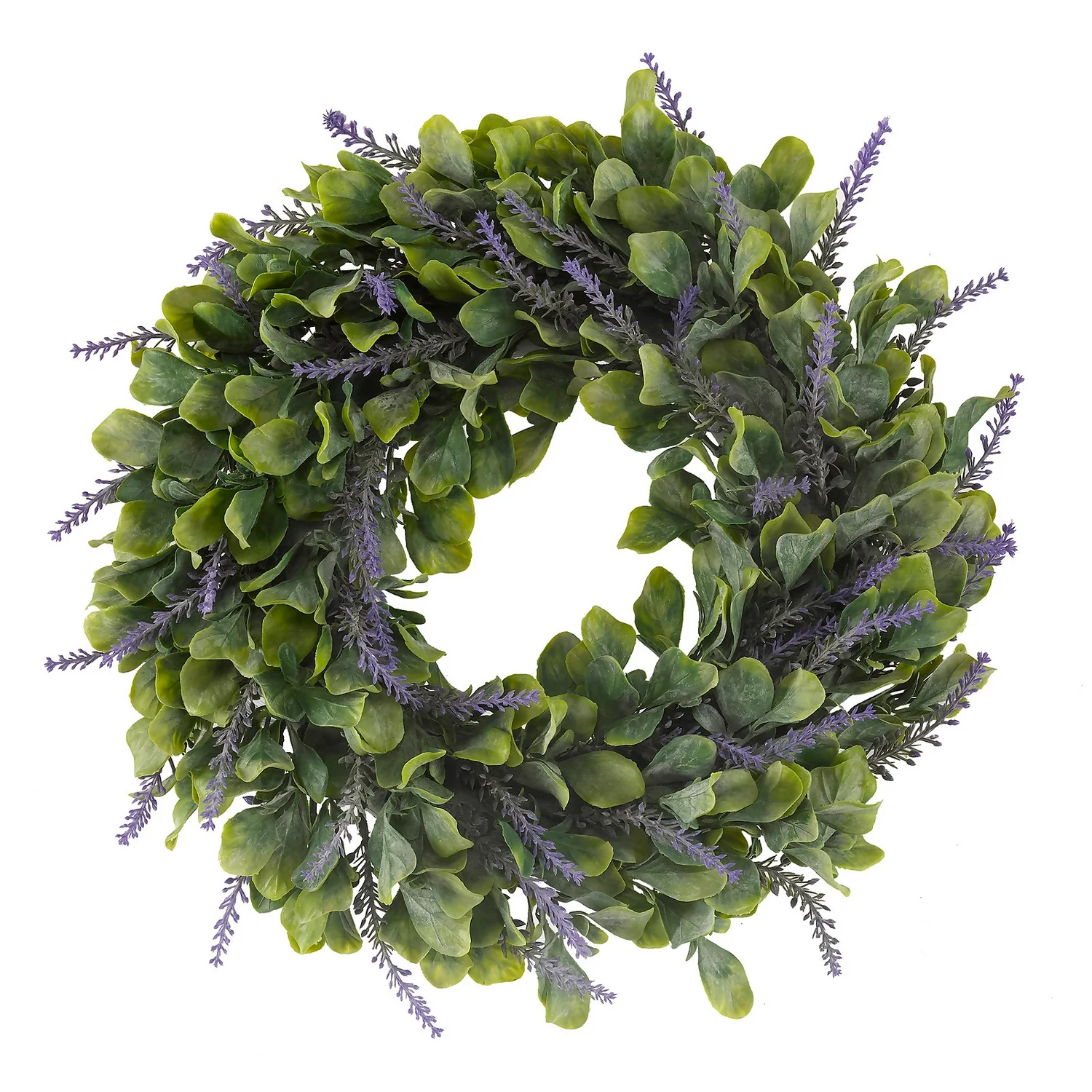 Artificial Lavender Whirl Wreath