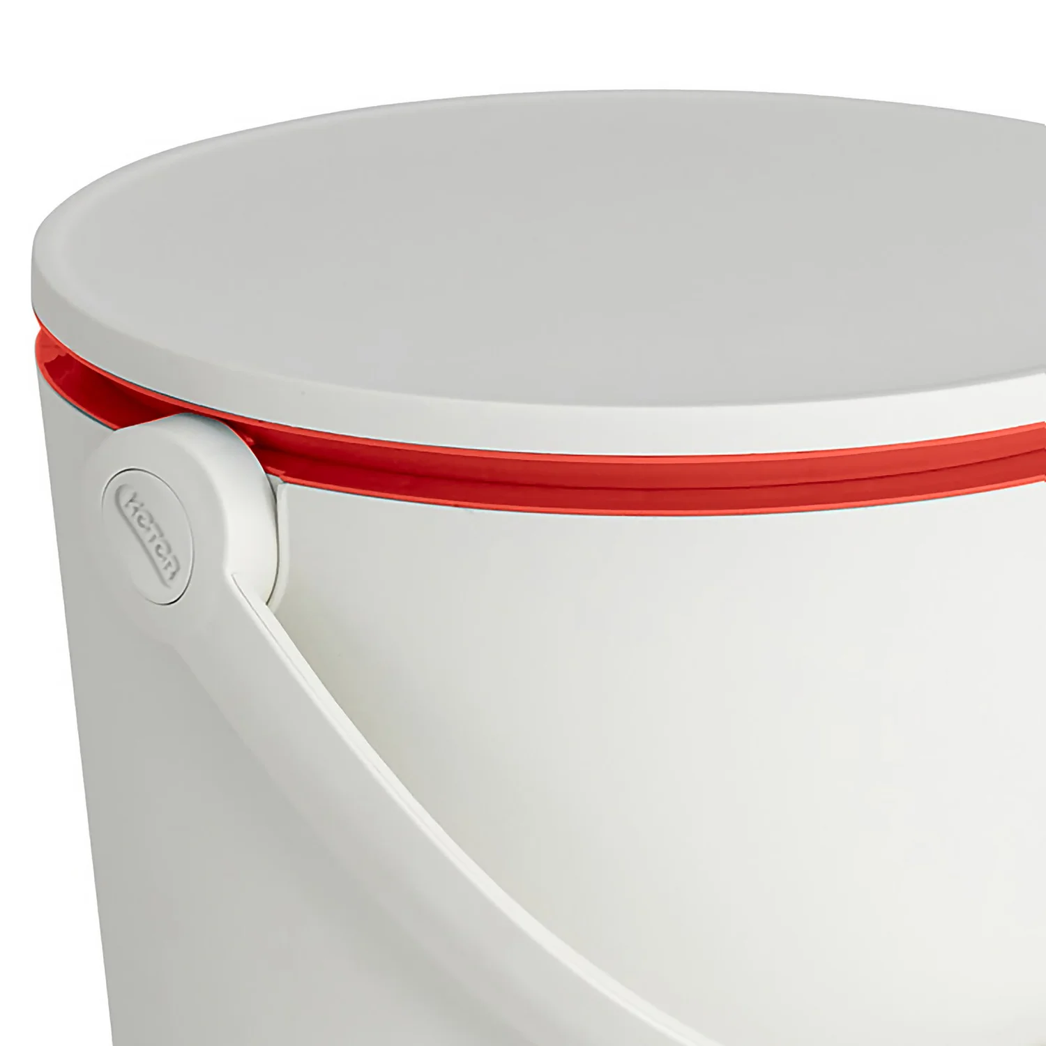 Keter GoBar Outdoor Ice Cooler Table Garden Furniture - Red / White - Image 4