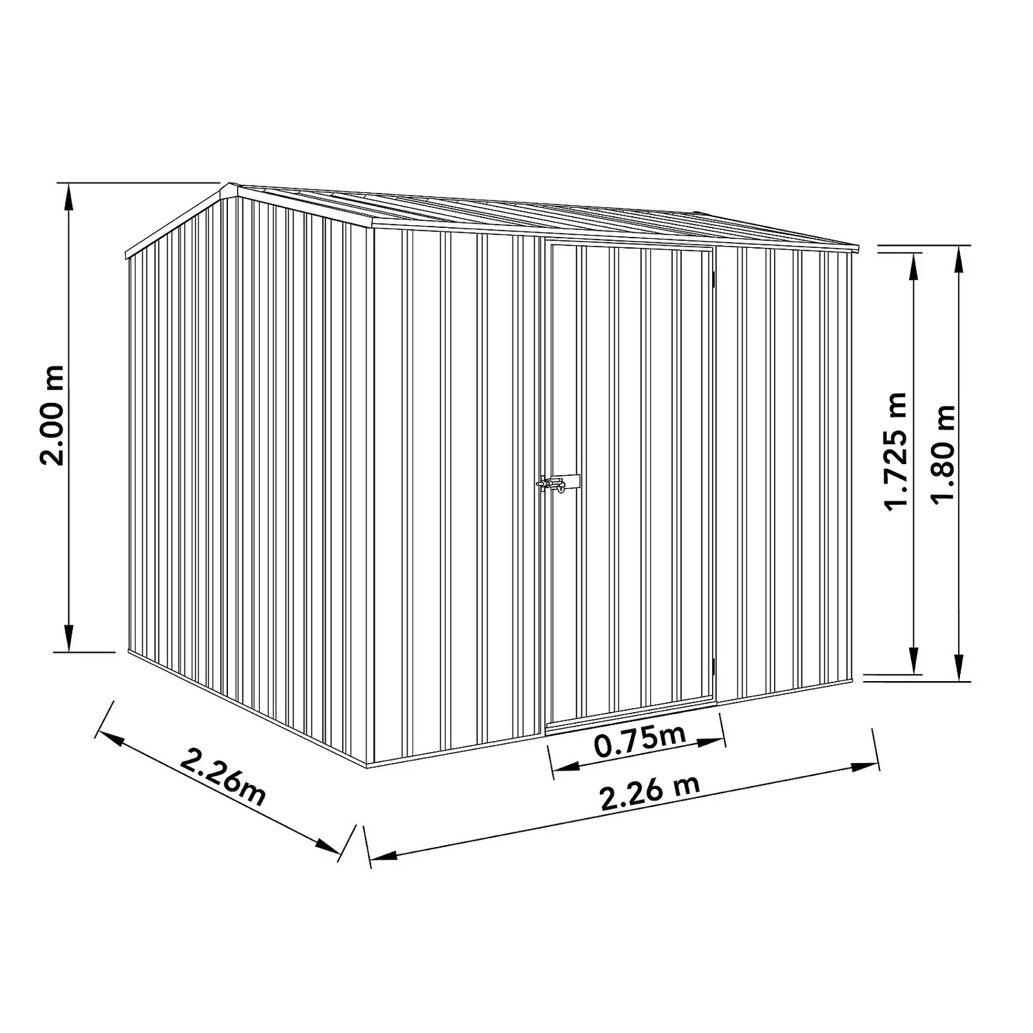 Absco 7.5 X 7.5ft Premier Apex - Dark Grey - Image 3