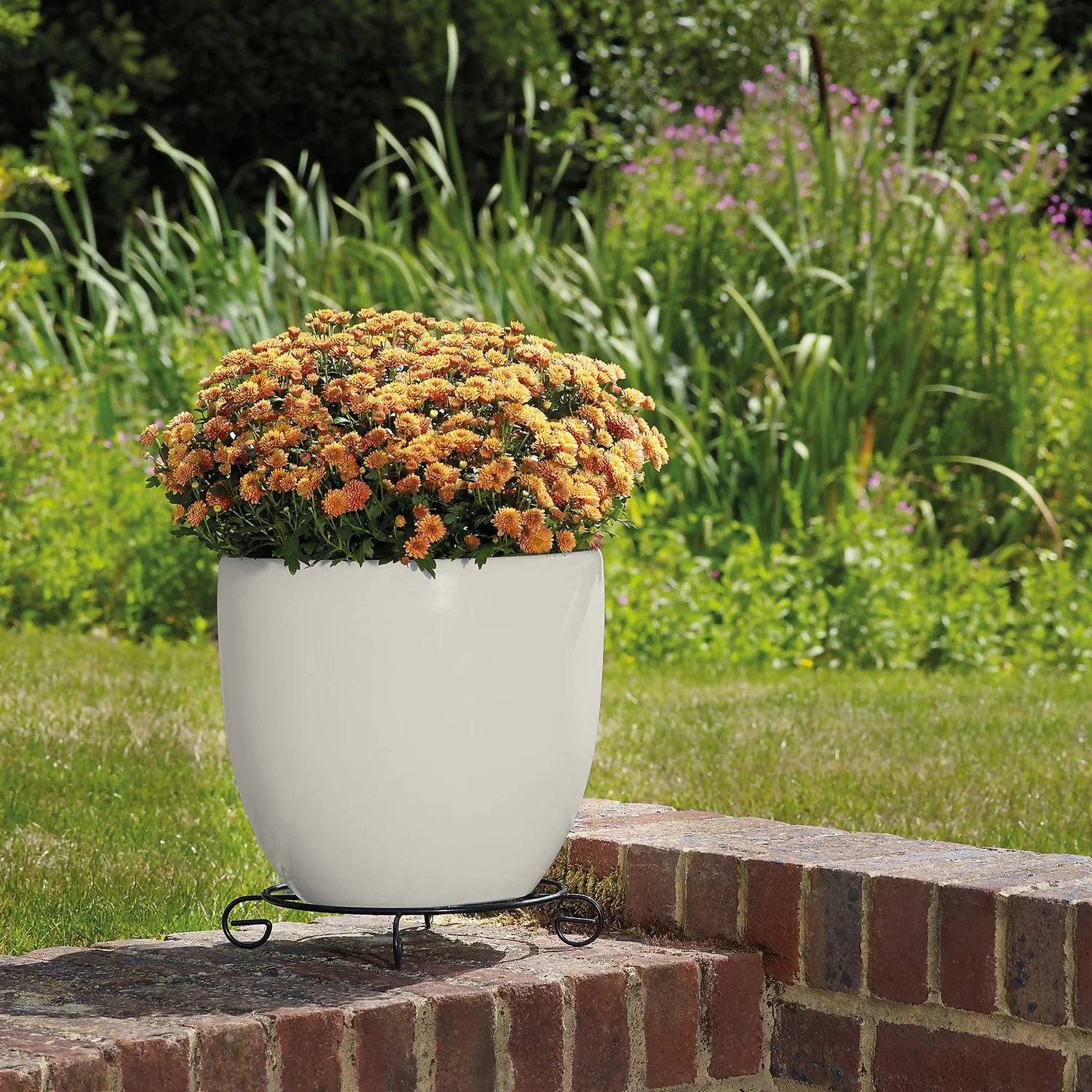 Glazed Cream Heritage Egg Pot - 26cm - Image 2