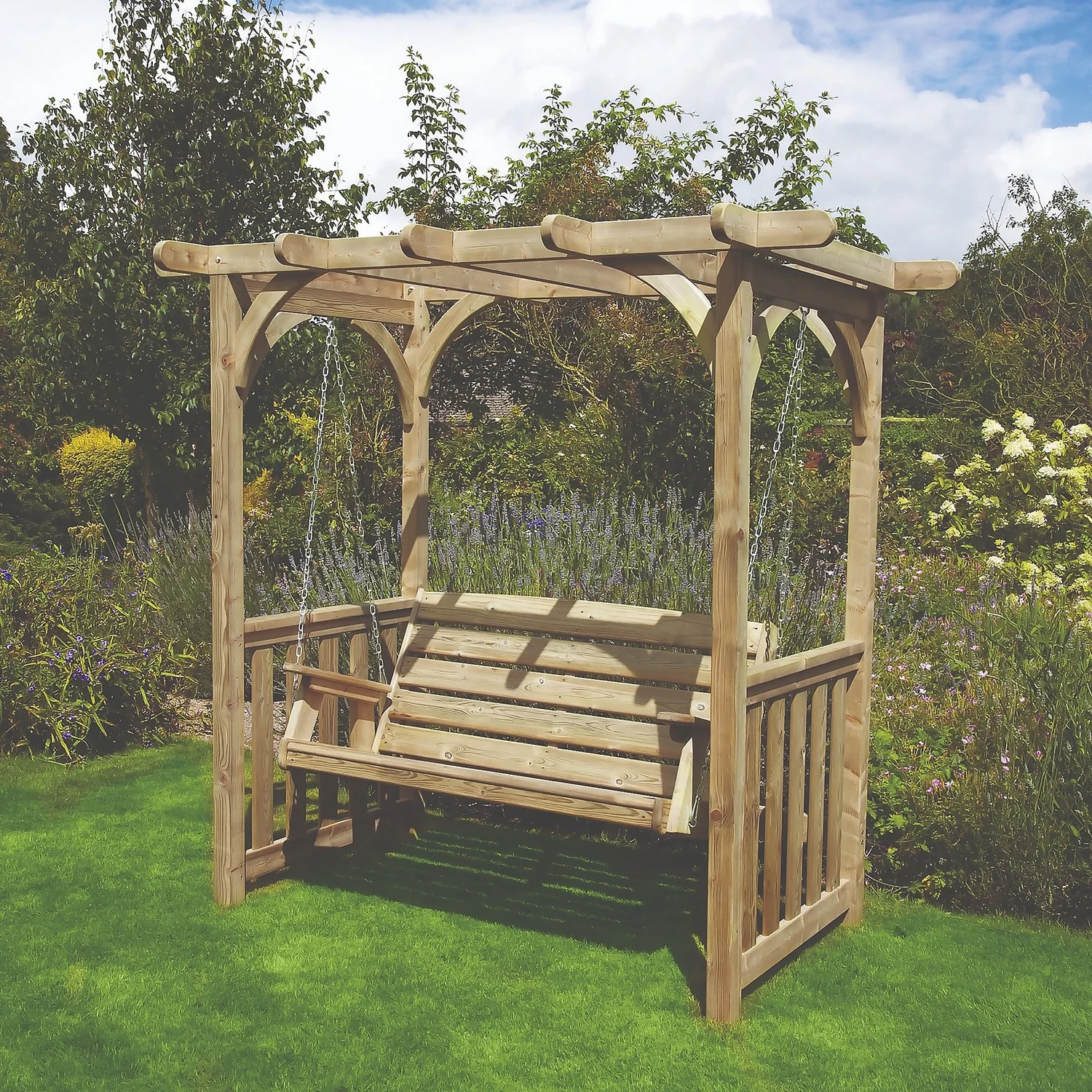 Anchor Fast FSC Milldale Swing Seat With Arbour - Image 2