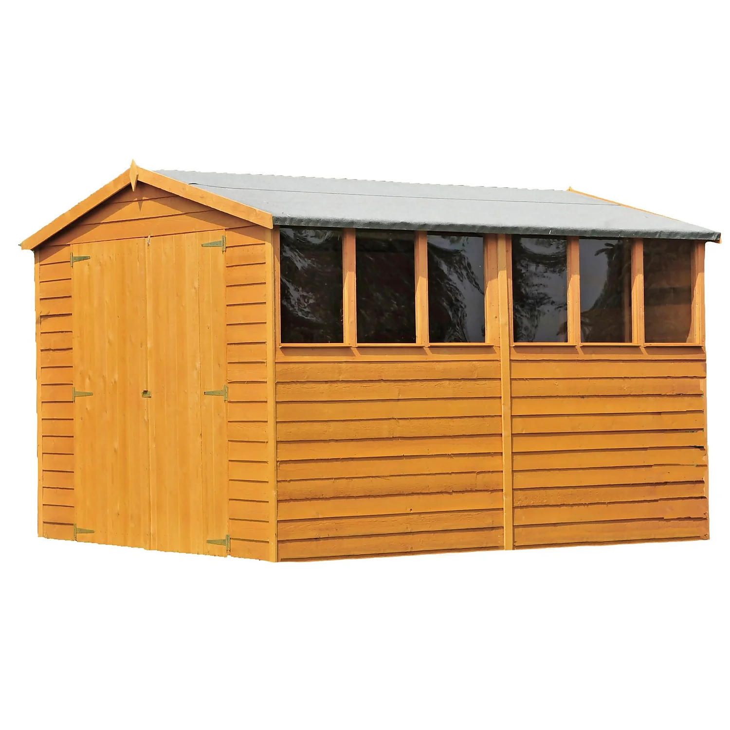 Shire 10 X 10ft Double Door Overlap Garden Shed - Including Installation