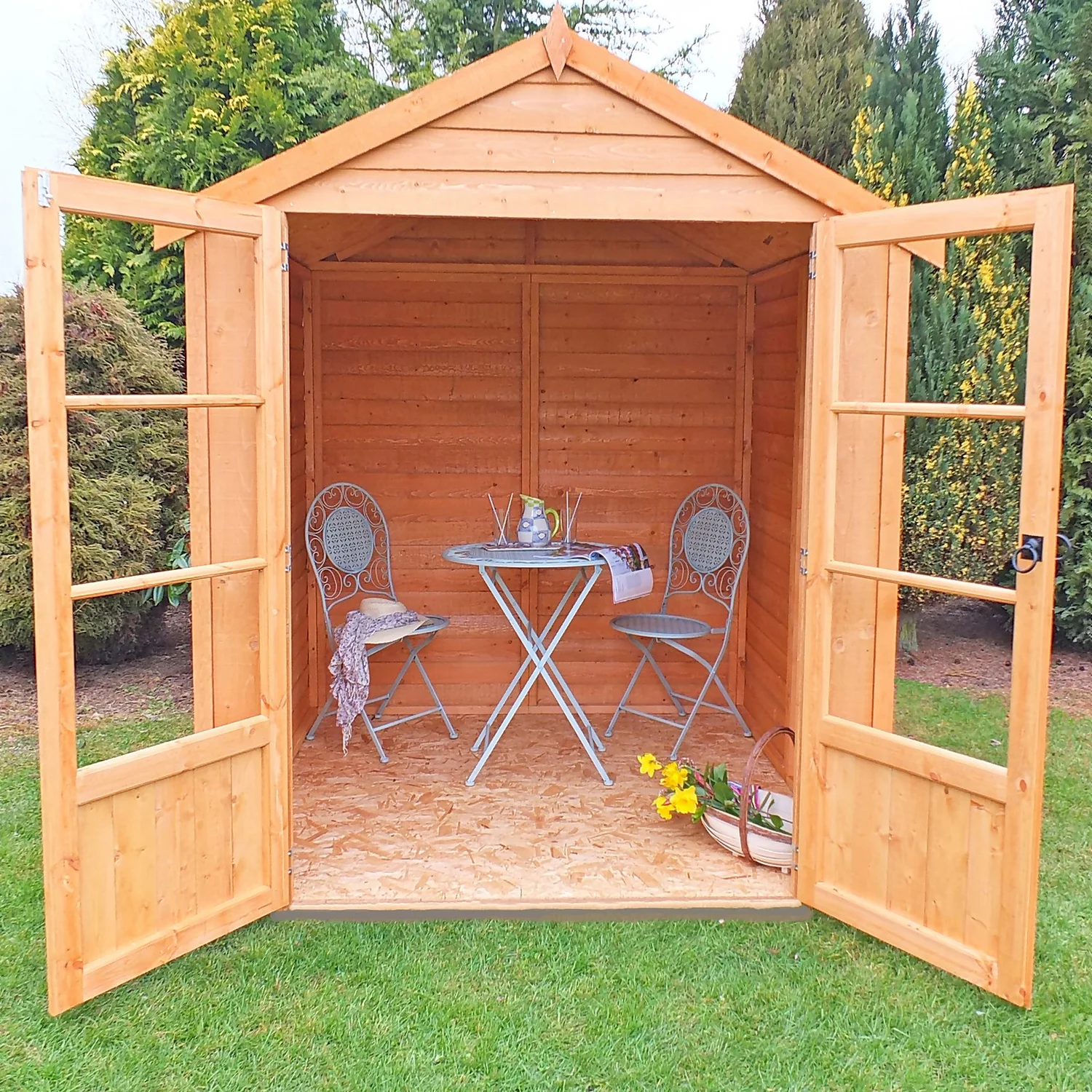 Shire 6 X 6ft Oatland Double Door Summerhouse - Image 4