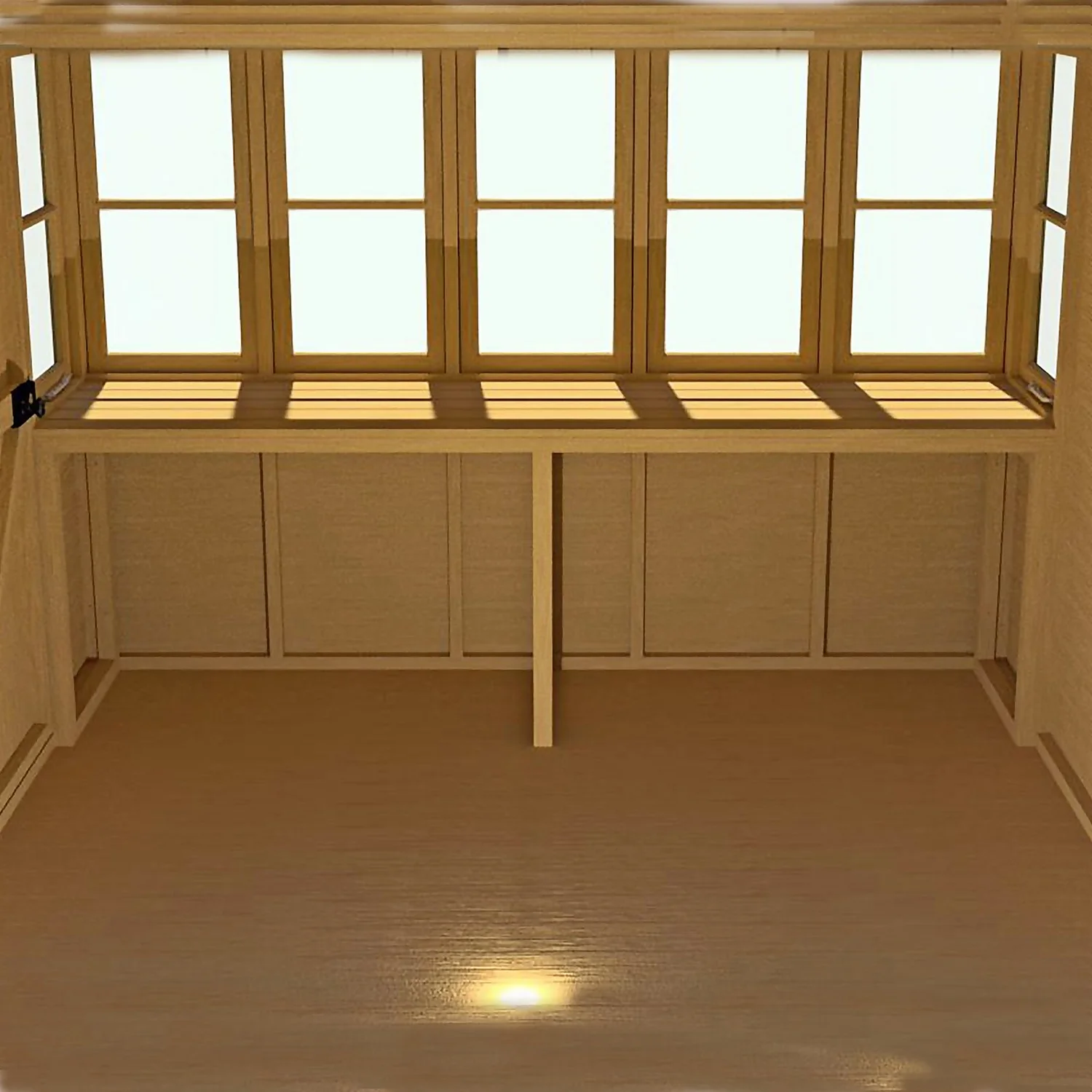 Shire 8 X 6ft Sun Pent Shed - Image 6