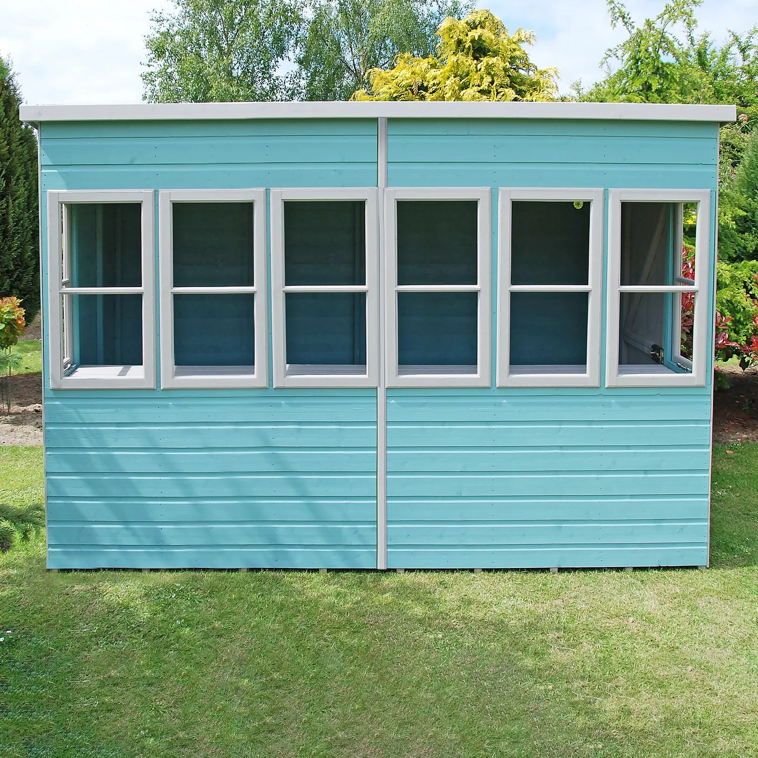 Shire 10 X 8ft Sun Pent Shed - Including Installation - Image 8