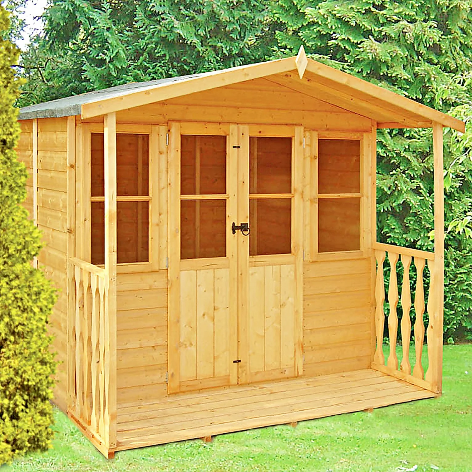 Shire 7 X 7ft Houghton Summerhouse - Image 8
