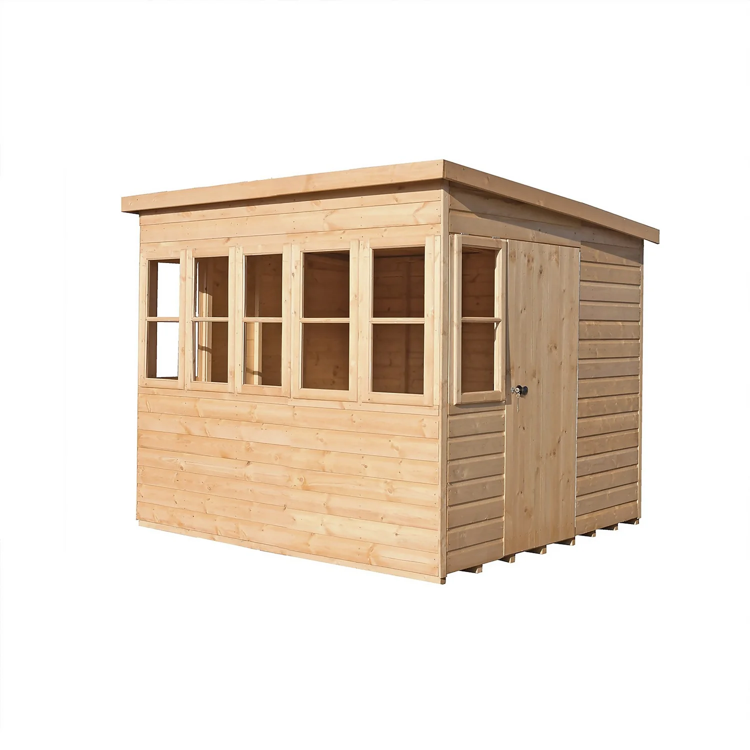 Shire 8 X 6ft Sun Pent Shed - Including Installation