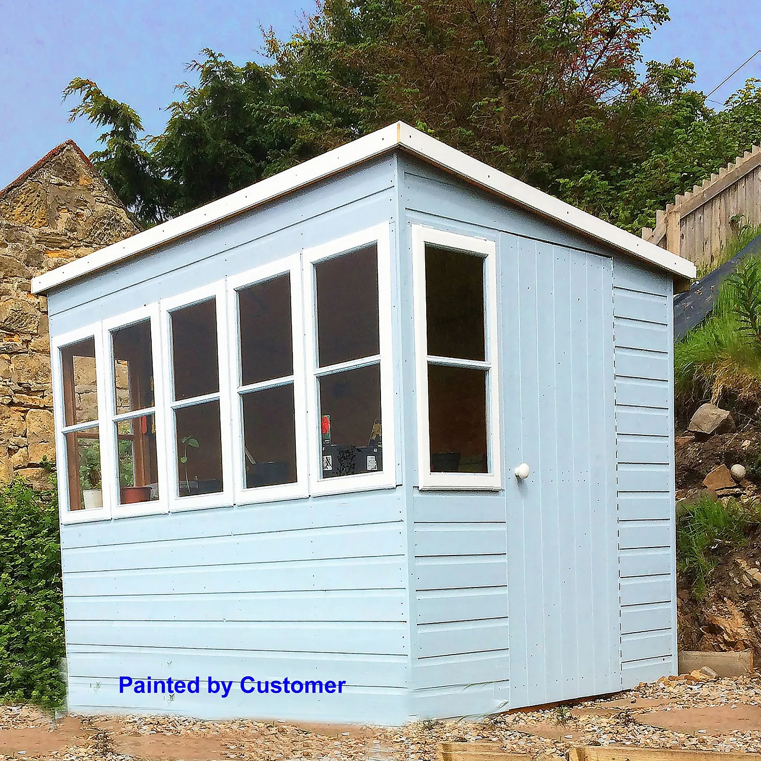 Shire 8 X 6ft Sun Pent Shed - Including Installation - Image 4