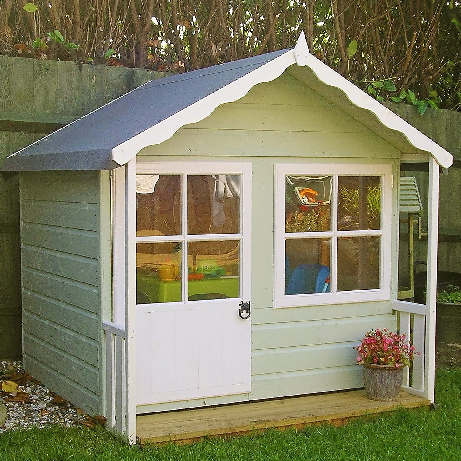 Shire 5 X 4ft Kitty Kids Wooden Playhouse - Image 7