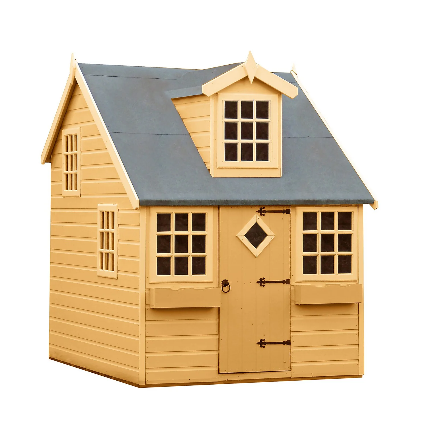 Shire 5 X 7ft Cottage Kids Wooden Playhouse - Including Installation