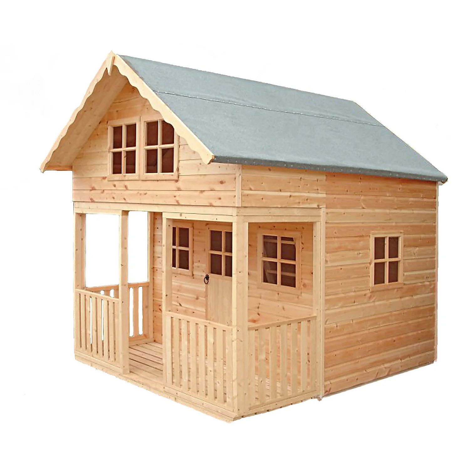 Shire 8 X 10ft Lodge Kids Wooden Playhouse