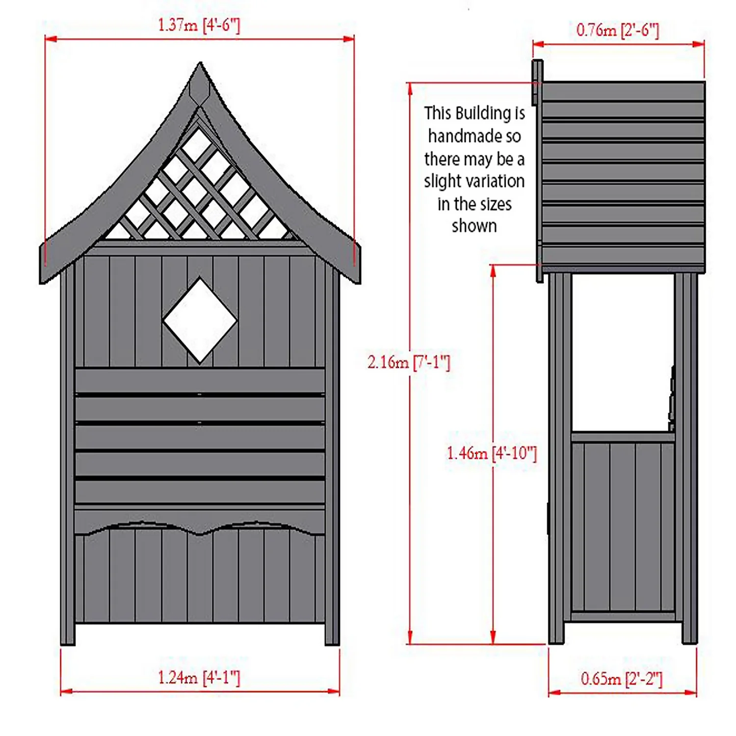 Shire 4x2ft Arum Garden Arbour - Image 3