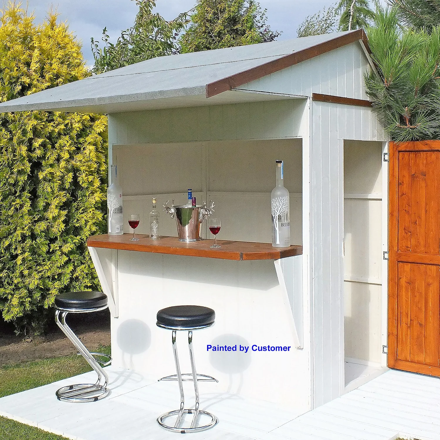 Shire 6x4ft Wooden Garden Bar - Image 5