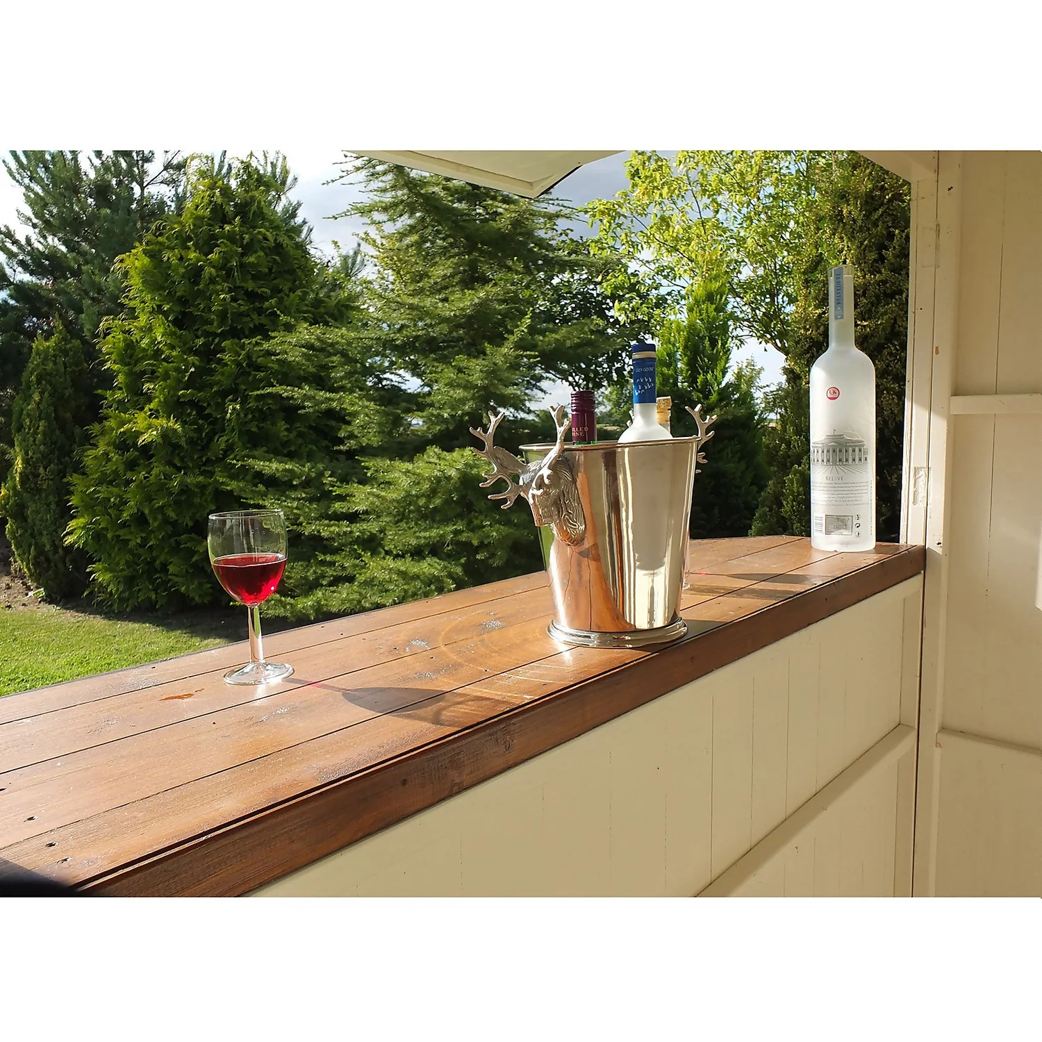 Shire 6x4ft Wooden Garden Bar - Image 6