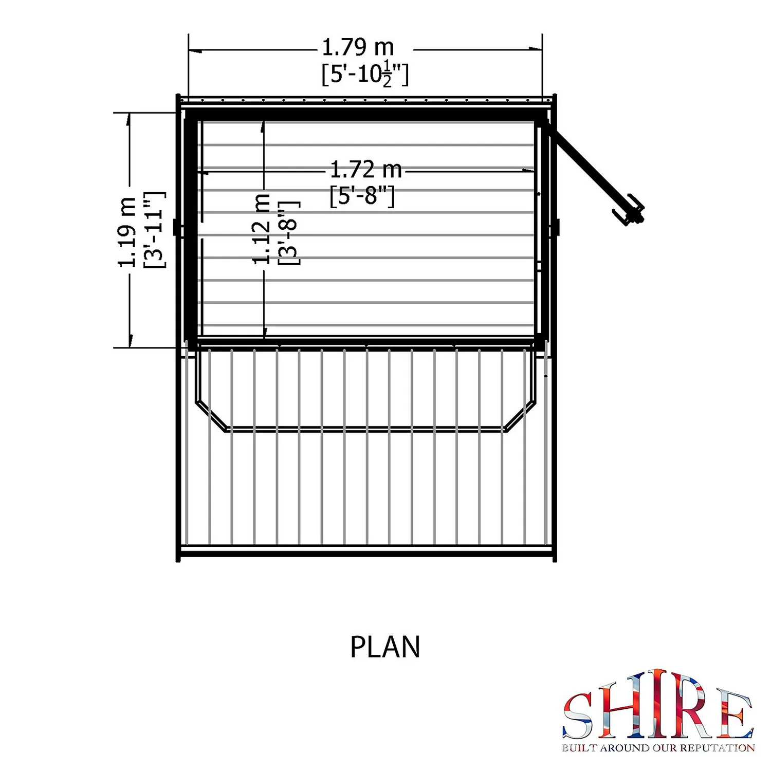 Shire 6x4ft Wooden Garden Bar - Image 3