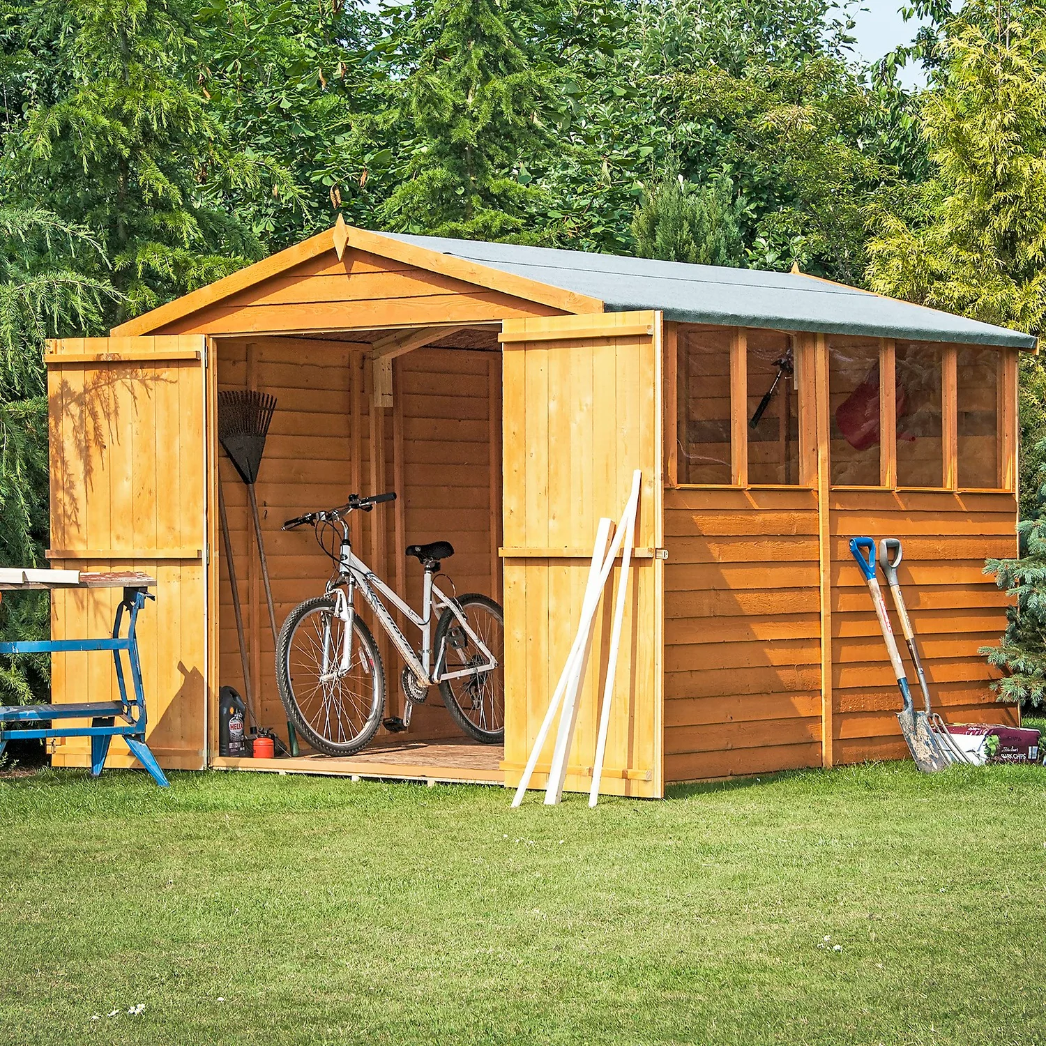 Shire 12x8ft Overlap Garden Shed - Including Installation - Image 2