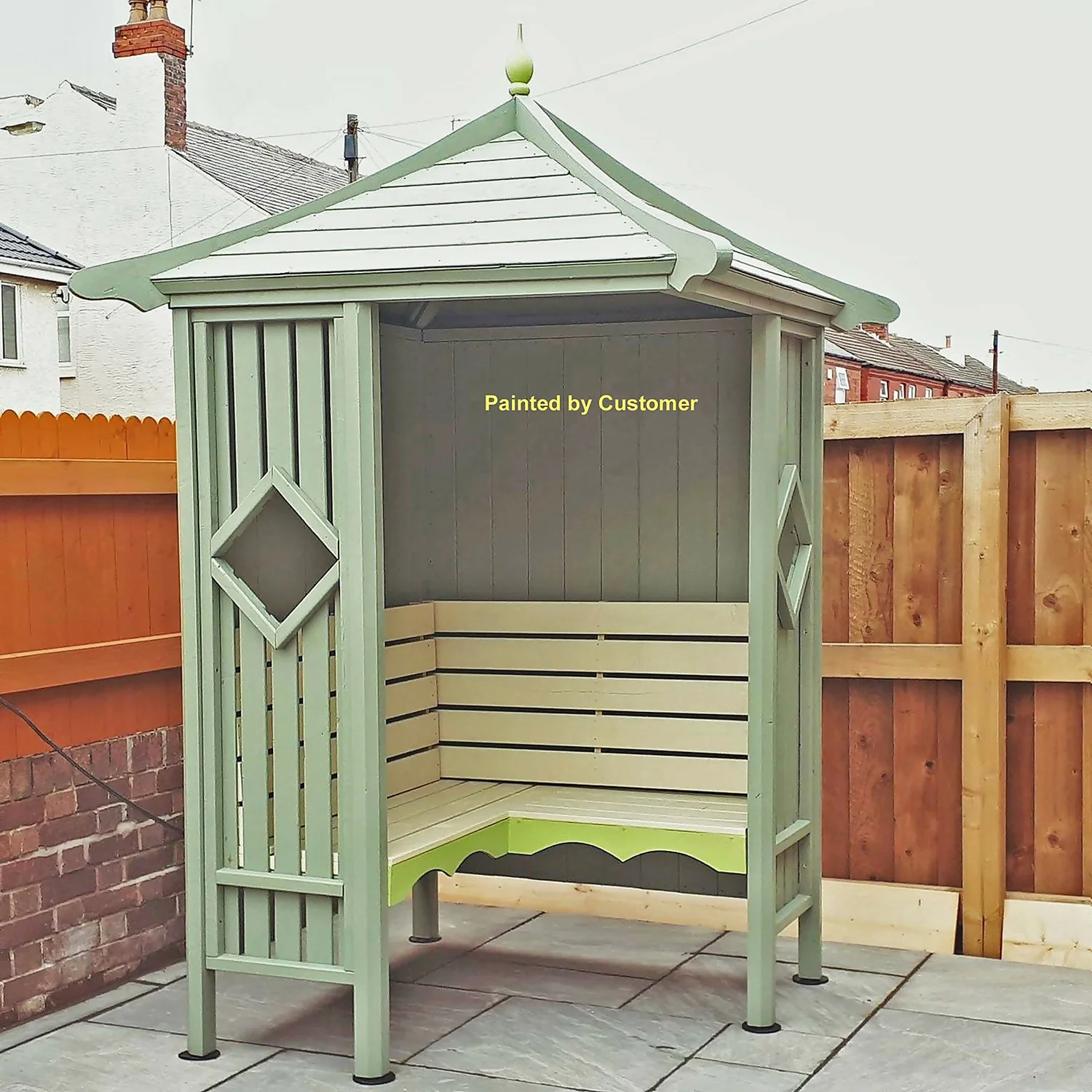 Shire 5x5 Corner Garden Arbour - Image 6