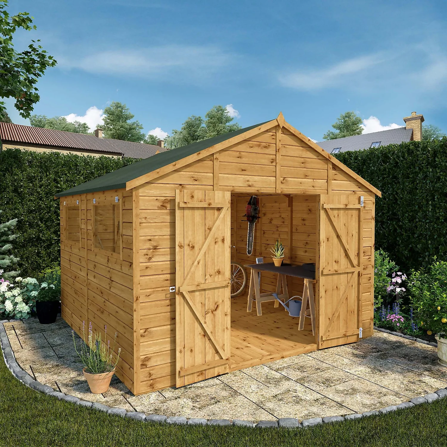 Mercia 10ft X 10ft Premium Shiplap Modular Workshop Shed - Image 5