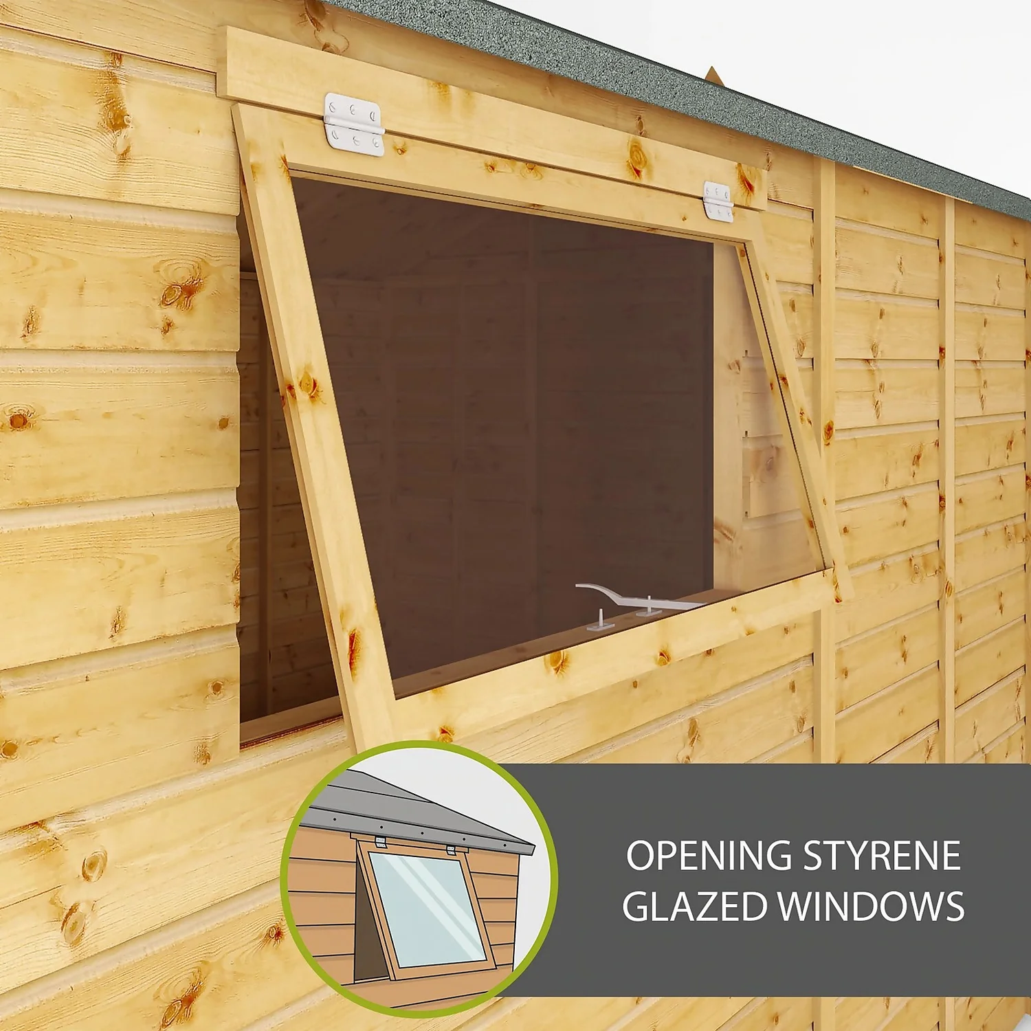 Mercia 15ft X 10ft Premium Shiplap Modular Workshop Shed - Image 3