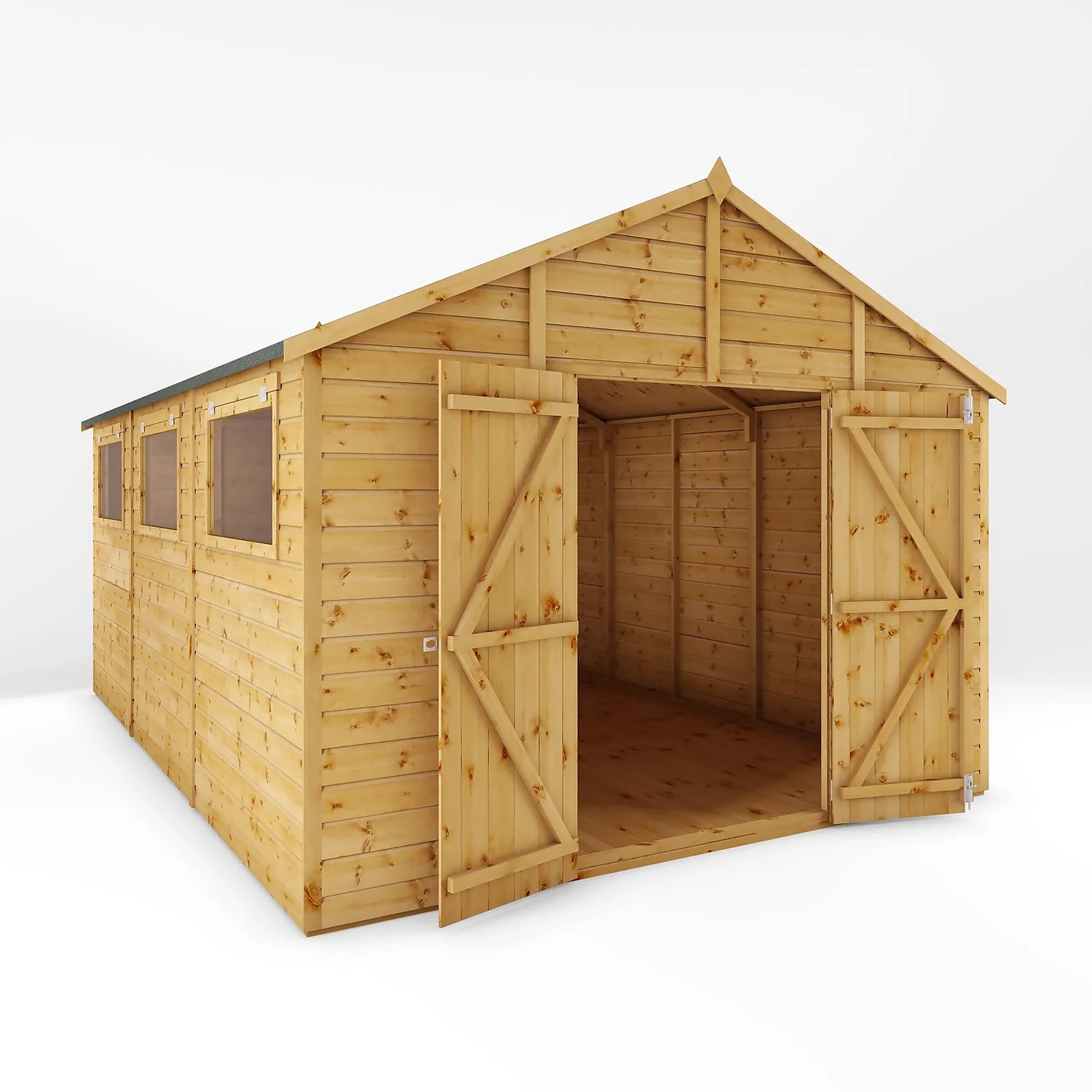 Mercia 15ft X 10ft Premium Shiplap Modular Workshop Shed - Image 10