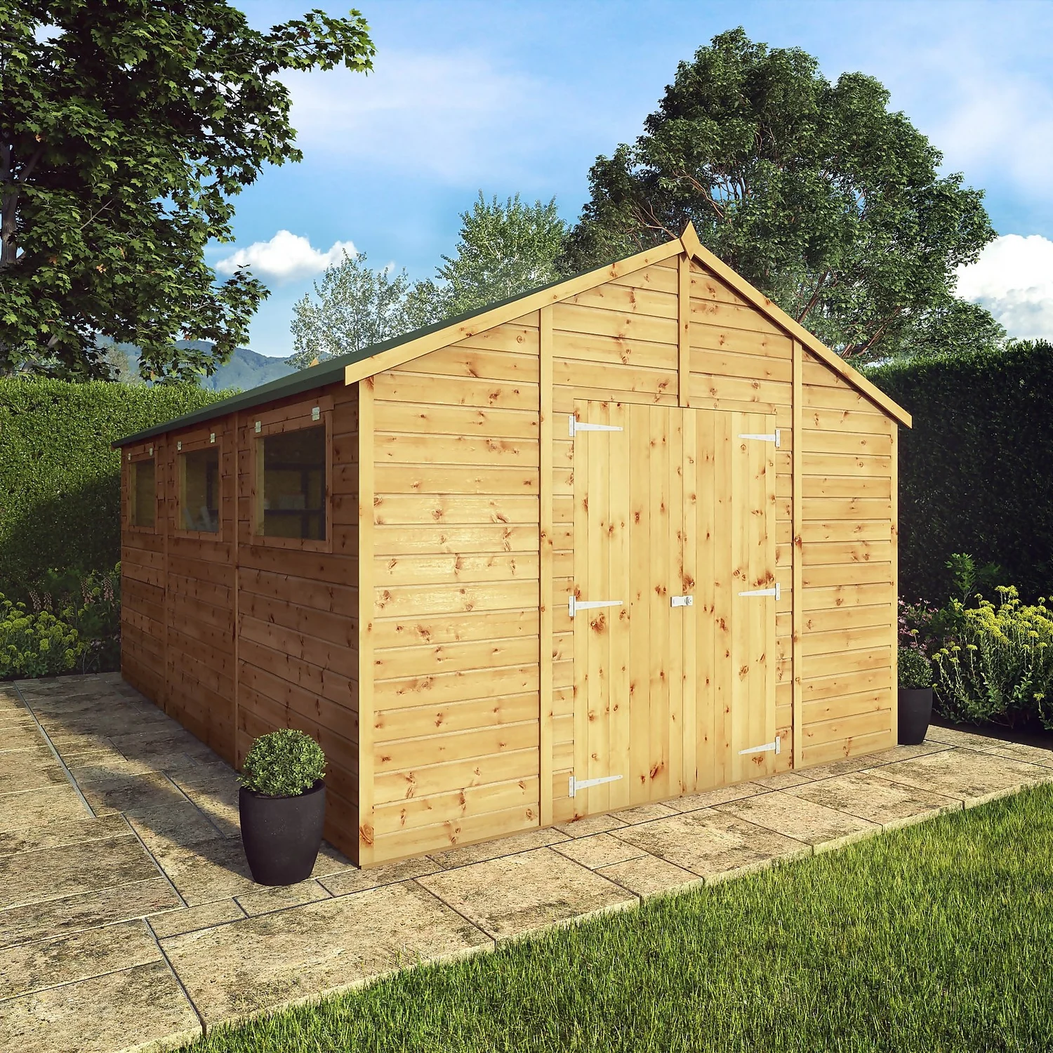 Mercia 15ft X 10ft Premium Shiplap Modular Workshop Shed - Image 2