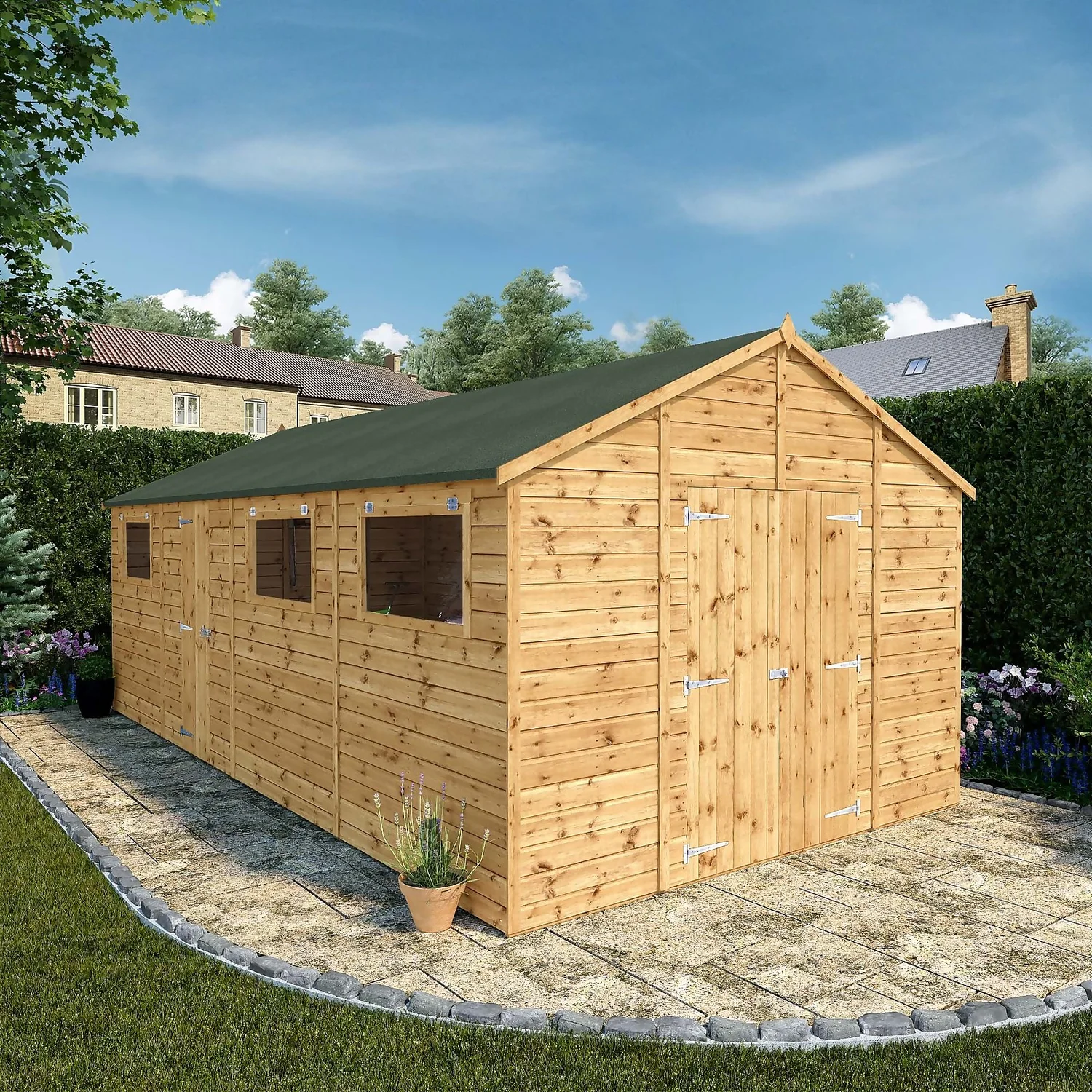 Mercia 20ft X 10ft Premium Shiplap Modular Workshop Shed - Image 2