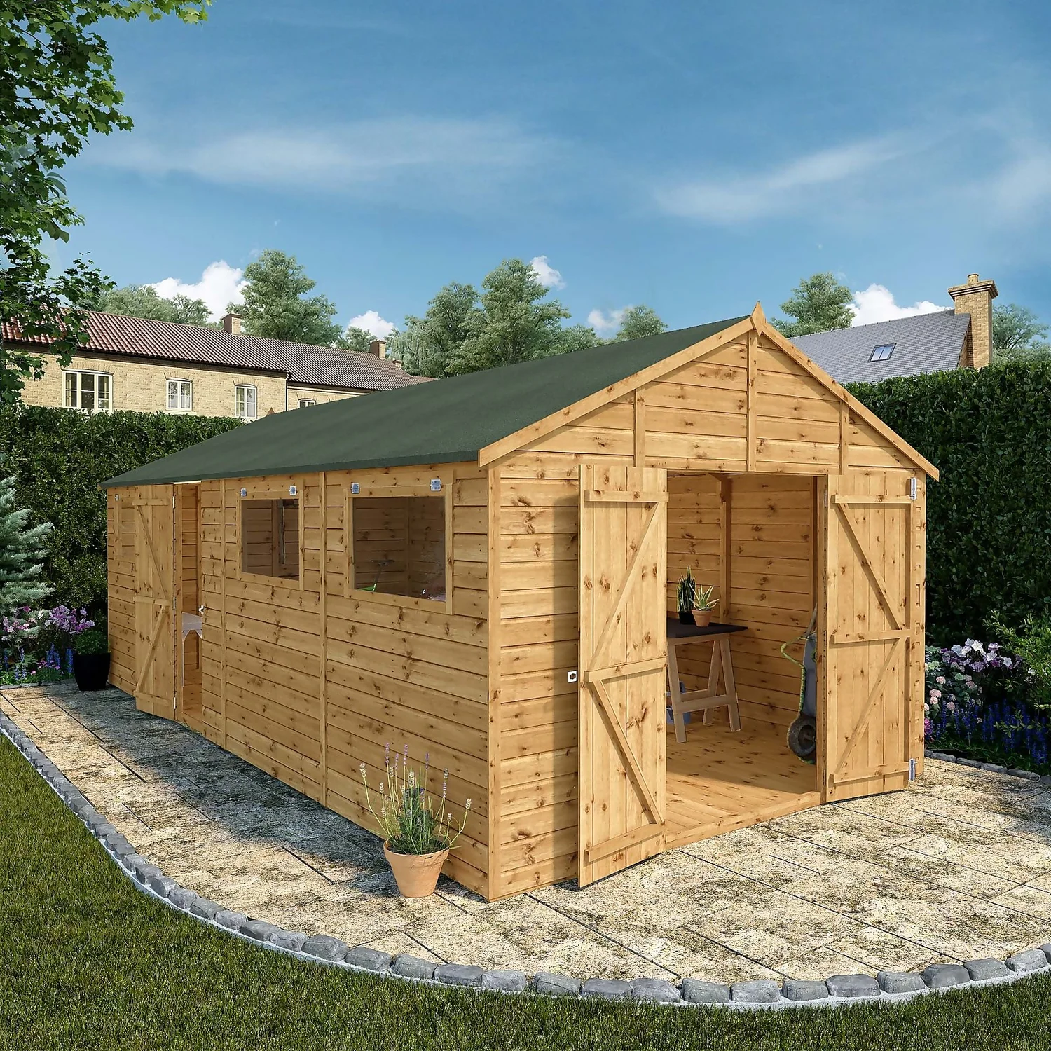 Mercia 20ft X 10ft Premium Shiplap Modular Workshop Shed - Image 9