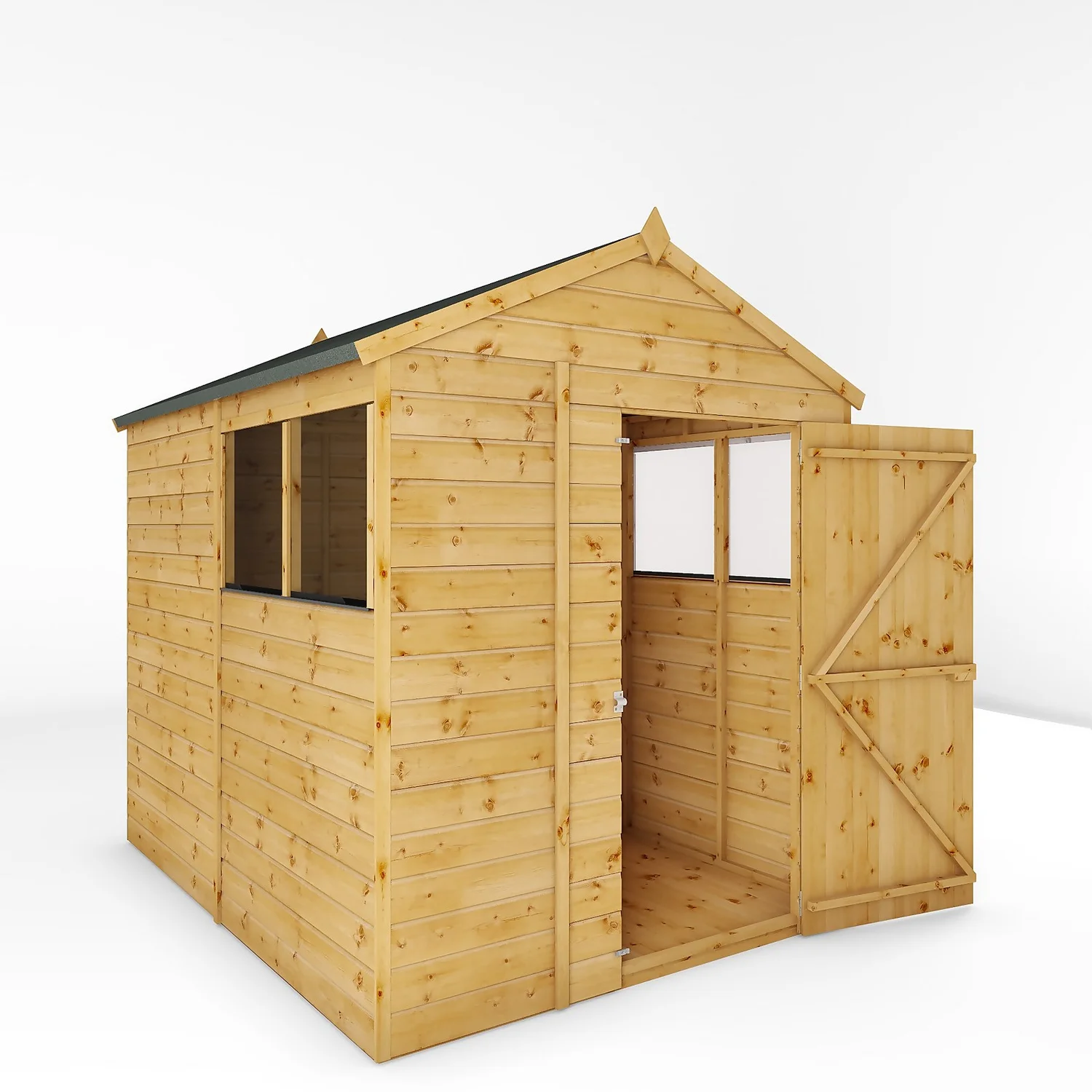 Mercia 8ft X 6ft Premium Shiplap Apex Shed - Image 10