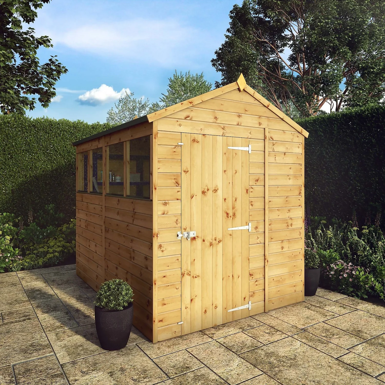 Mercia 8ft X 6ft Premium Shiplap Apex Shed - Including Installation - Image 2