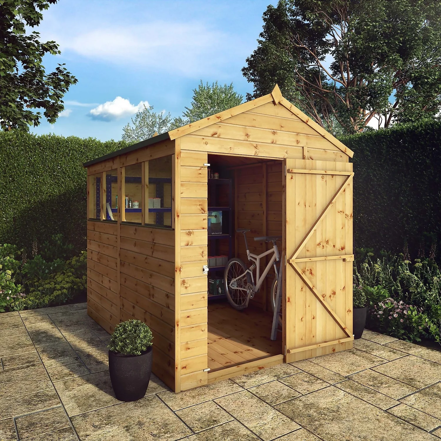 Mercia 8ft X 6ft Premium Shiplap Apex Shed - Including Installation - Image 9