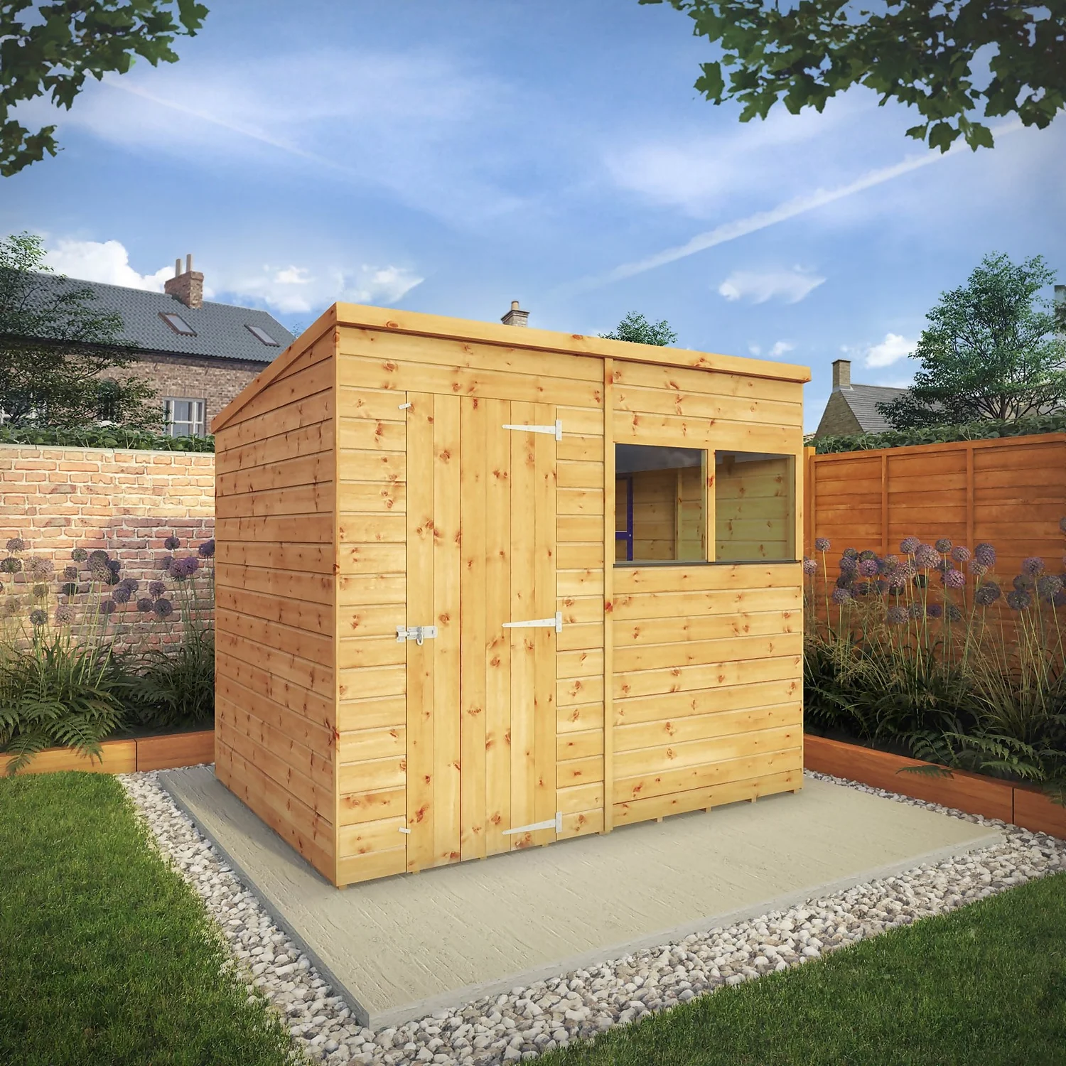 Mercia 8ft X 6ft Premium Shiplap Pent Shed - Image 2