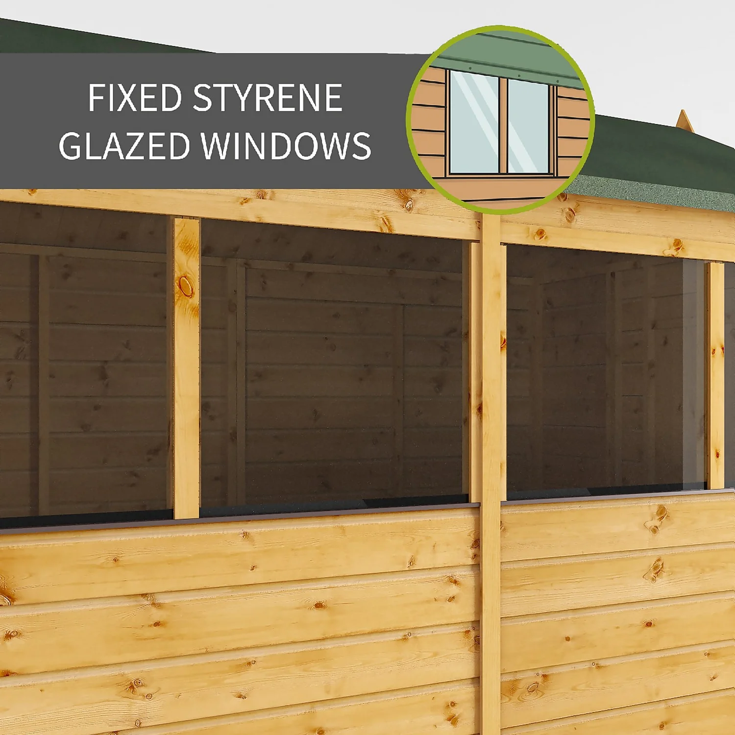 Mercia 8ft X 6ft Premium Shiplap Pent Shed - Image 3