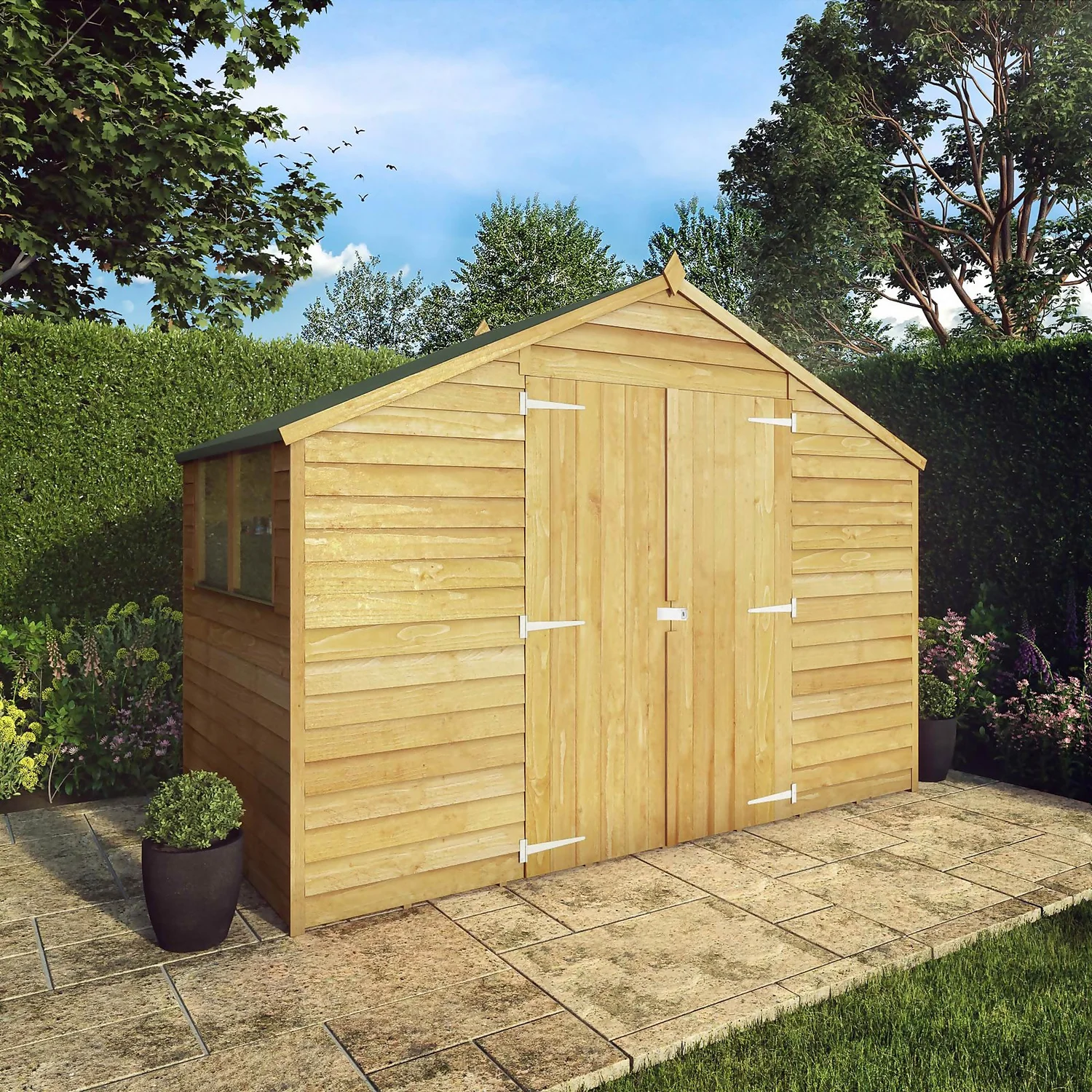 Mercia 5ft X 10ft Overlap Apex Shed - Including Installation - Image 3