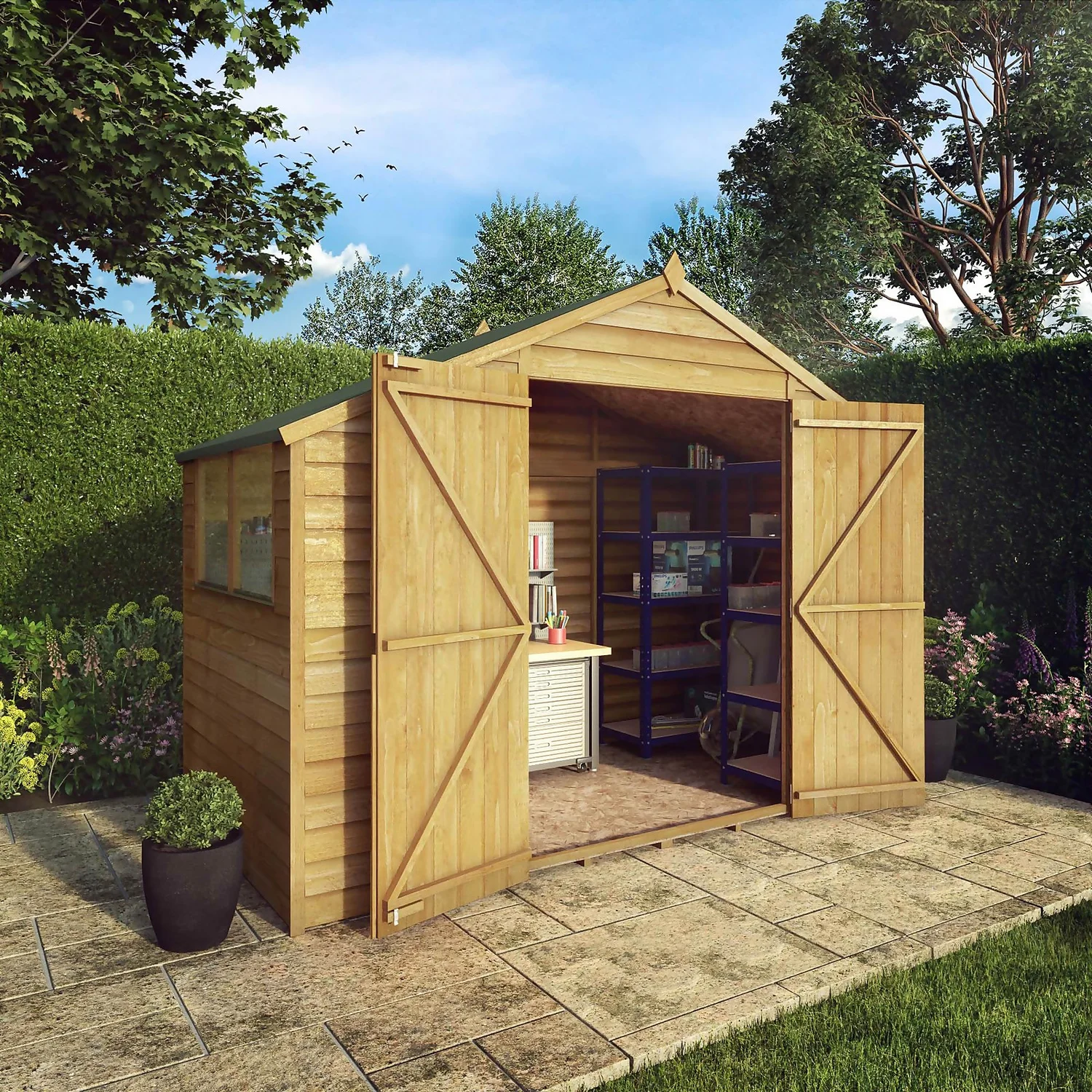 Mercia 5ft X 10ft Overlap Apex Shed - Including Installation - Image 2